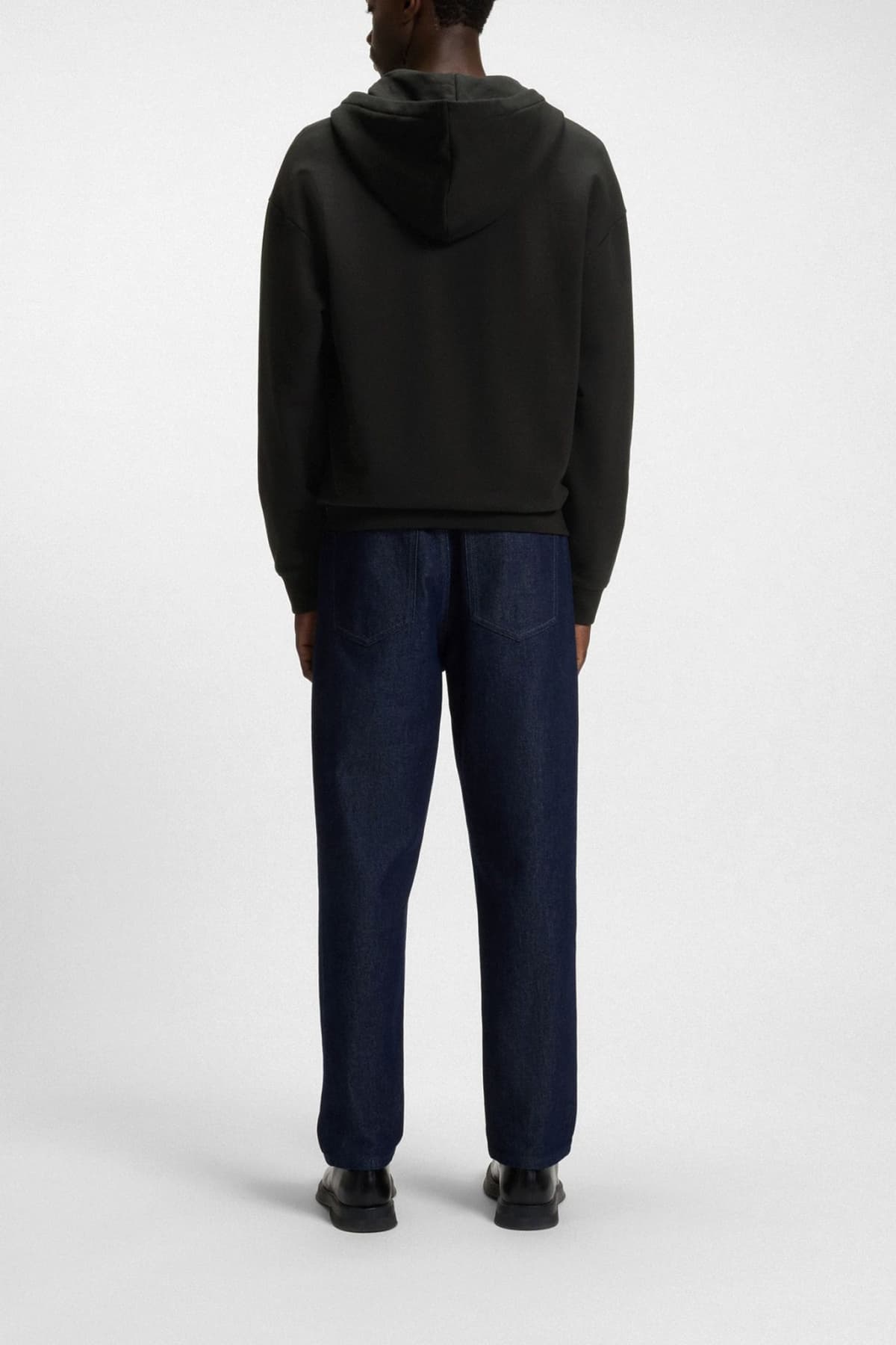 HUGO ΦΟΥΤΕΡ HOODIE FULLZIP DAPOZIP LOGO ΜΑΥΡΟ