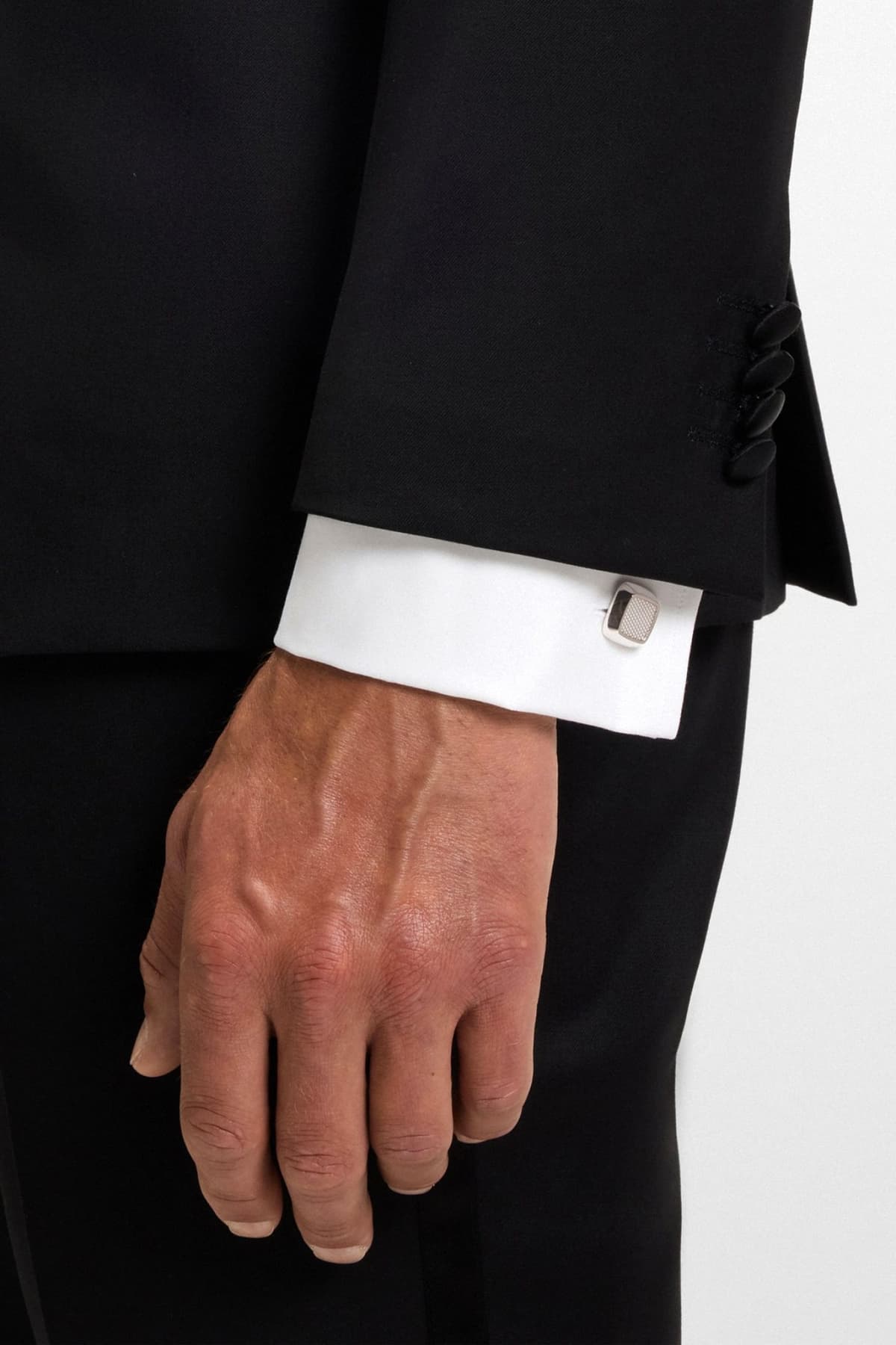 BOSS ΜΑΝΙΚΕΤΟΚΟΥΜΠΟ B-METAL-SQUARE-CUF ΑΣΗΜΙ