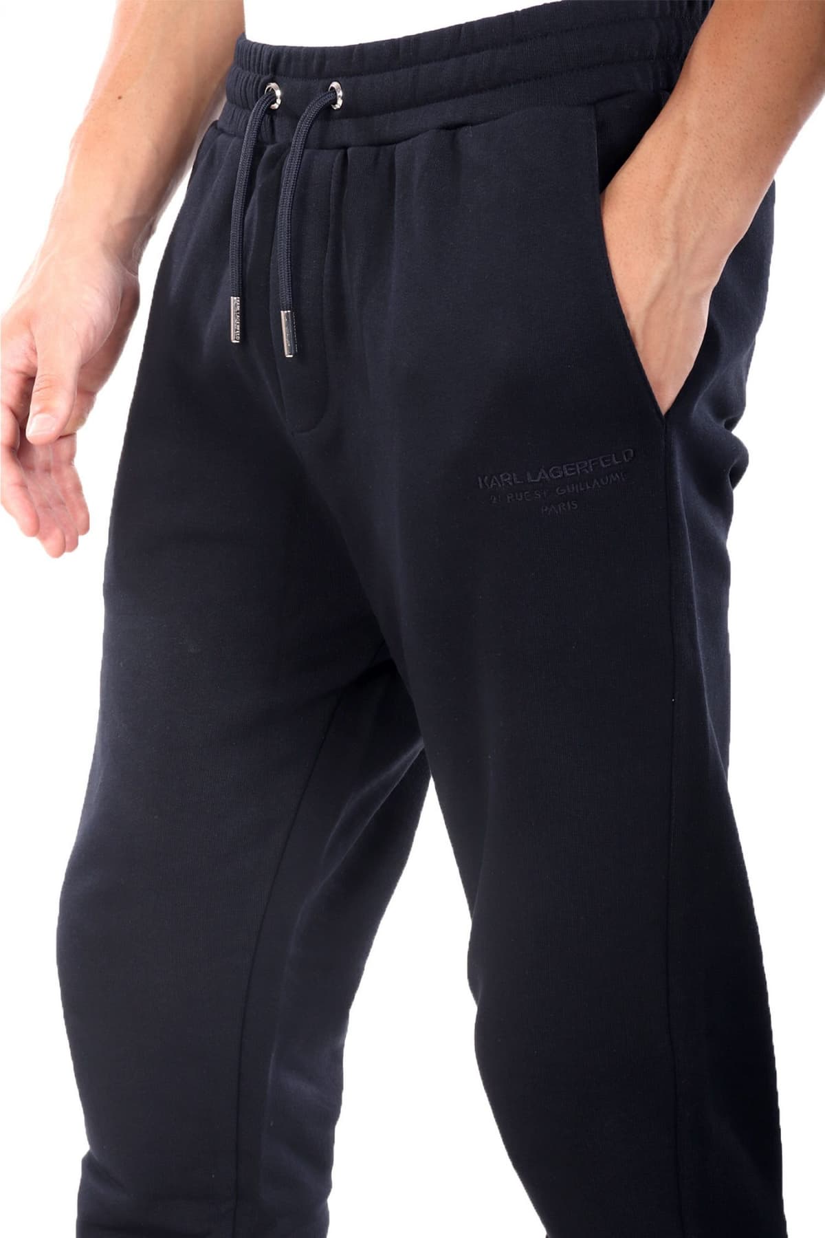 KARL LAGERFELD ΠΑΝΤΕΛΟΝΙ ΦΟΡΜΑ LOGO ΜΠΛΕ