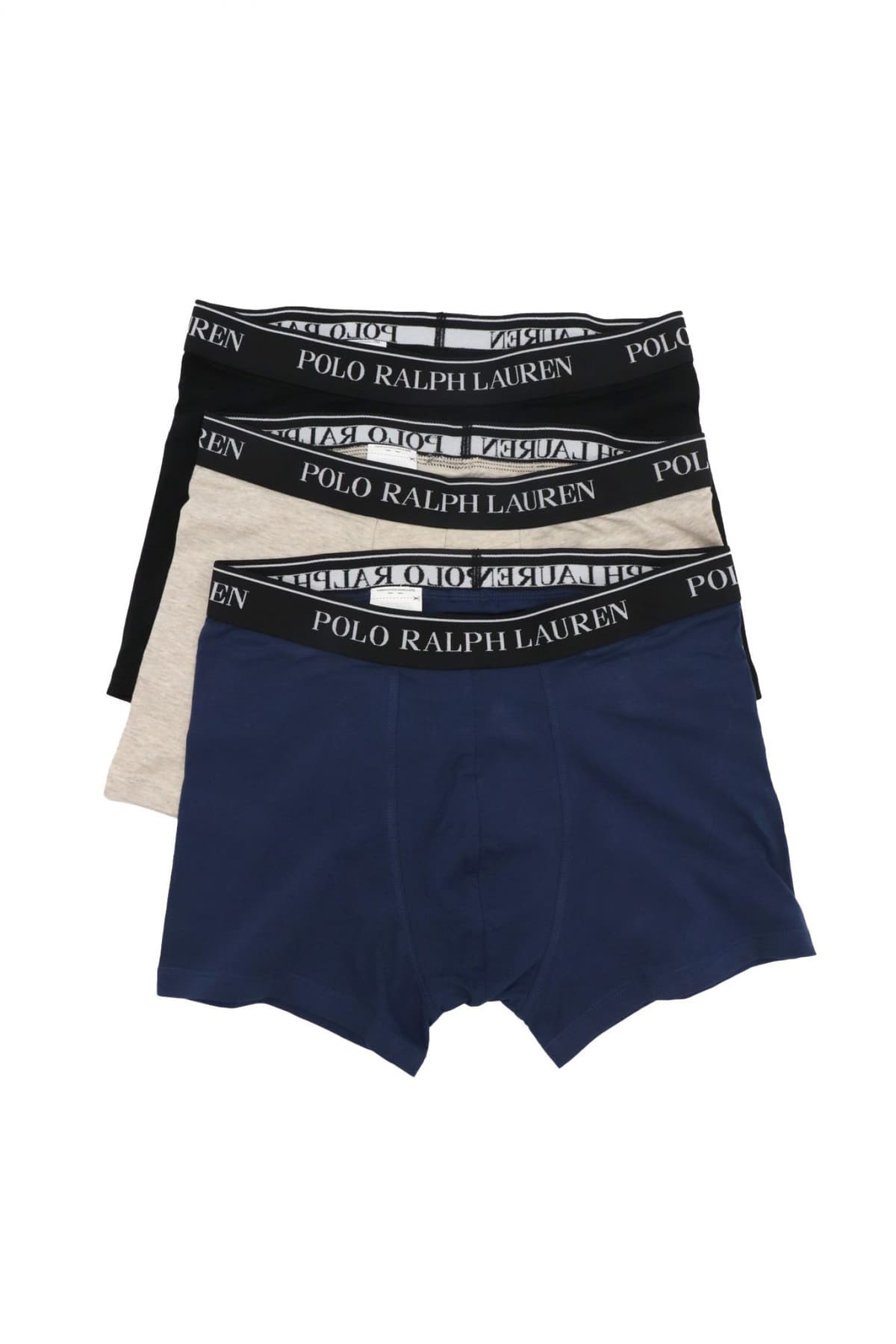 RALPH LAUREN UNDERWEAR ΕΣΩΡΟΥΧΟ ΣΕΤ 3PACK STRETCH COTTON TRUNK ΜΠΛΕ-ΓΚΡΙ-ΜΑΥΡΟ