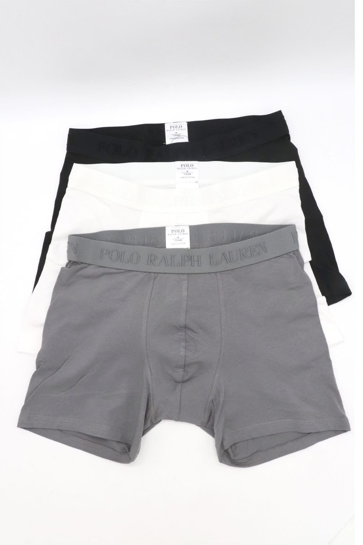 RALPH LAUREN UNDERWEAR ΕΣΩΡΟΥΧΟ ΣΕΤ 3PACK STRETCH COTTON TRUNK ΛΕΥΚΟ-ΓΚΡΙ-ΜΑΥΡΟ