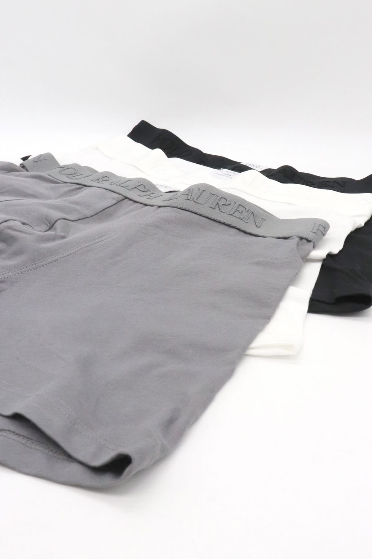 RALPH LAUREN UNDERWEAR ΕΣΩΡΟΥΧΟ ΣΕΤ 3PACK STRETCH COTTON TRUNK ΛΕΥΚΟ-ΓΚΡΙ-ΜΑΥΡΟ