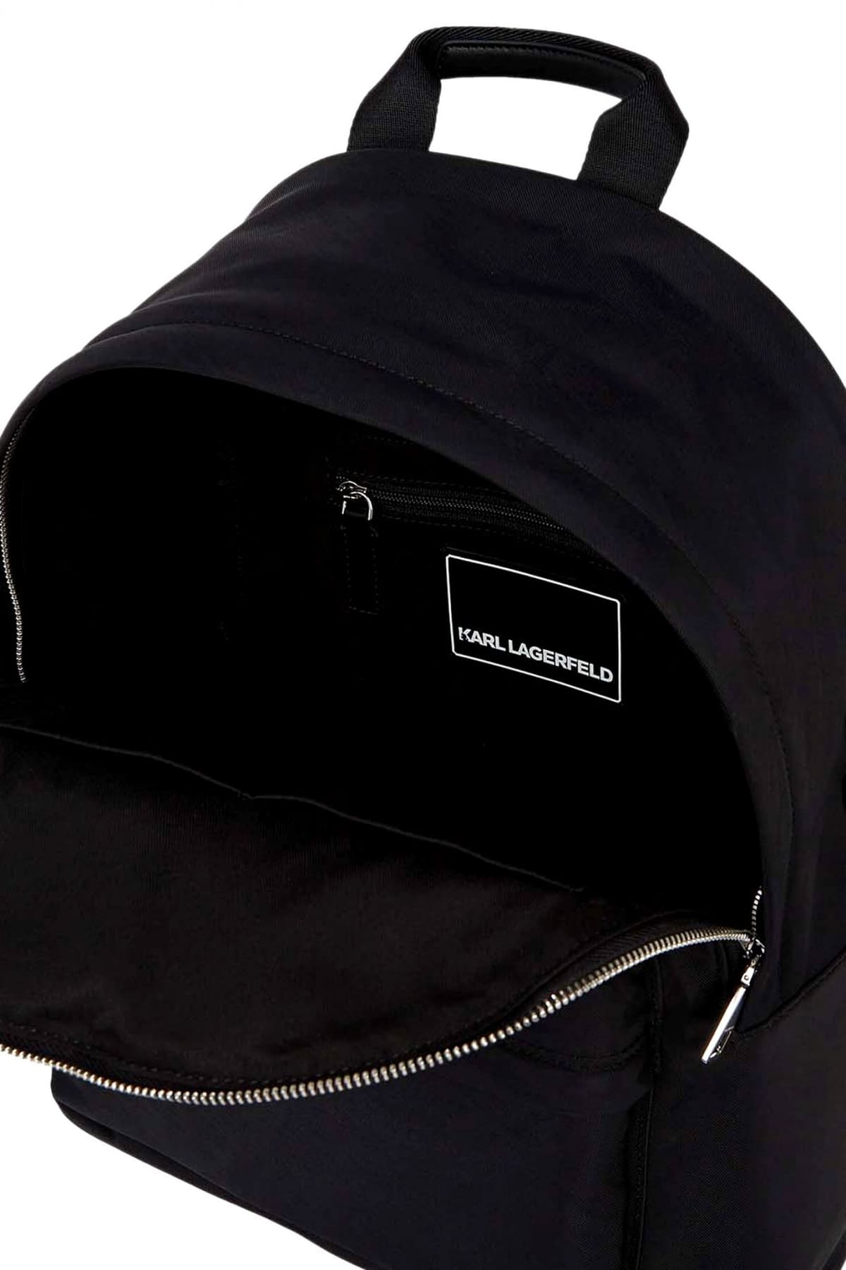 KARL LAGERFELD ΤΣΑΝΤΑ BACKPACK LOGO ΜΑΥΡΟ
