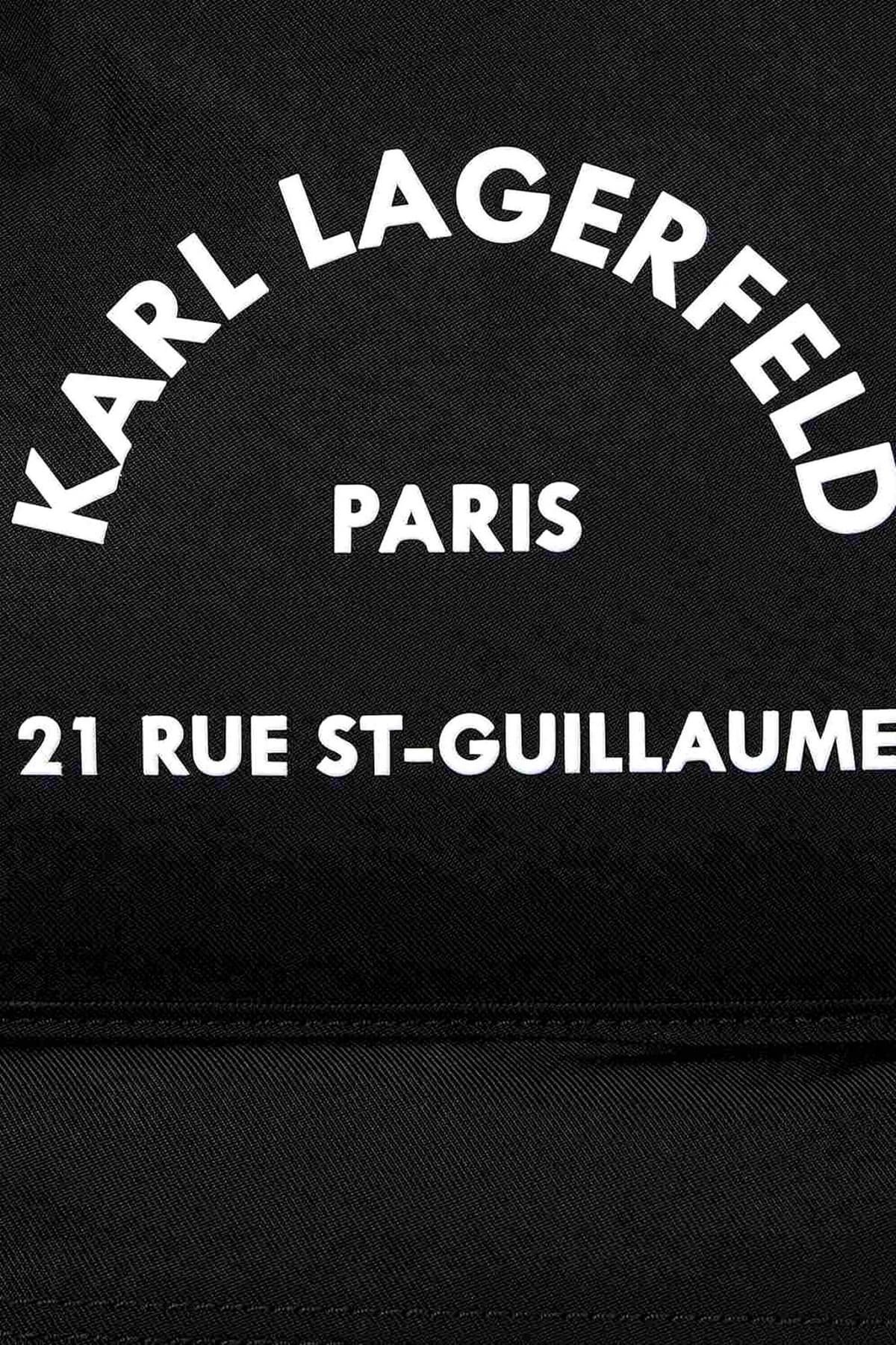 KARL LAGERFELD ΤΣΑΝΤΑ BACKPACK LOGO ΜΑΥΡΟ