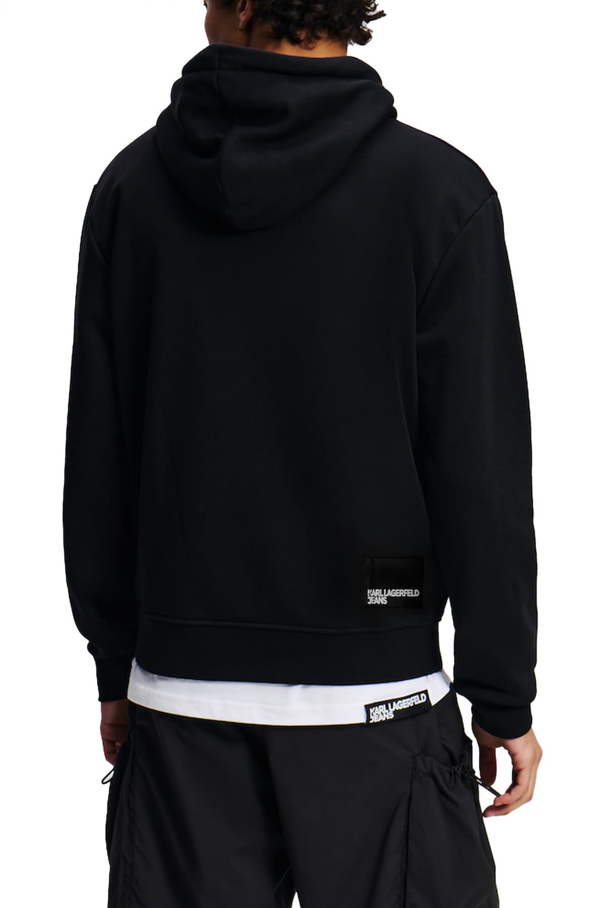 KARL LAGERFELD JEANS ΦΟΥΤΕΡ ΚΟΥΚΟΥΛΑ ΜΑΥΡΟ REG LOGO HOODIE