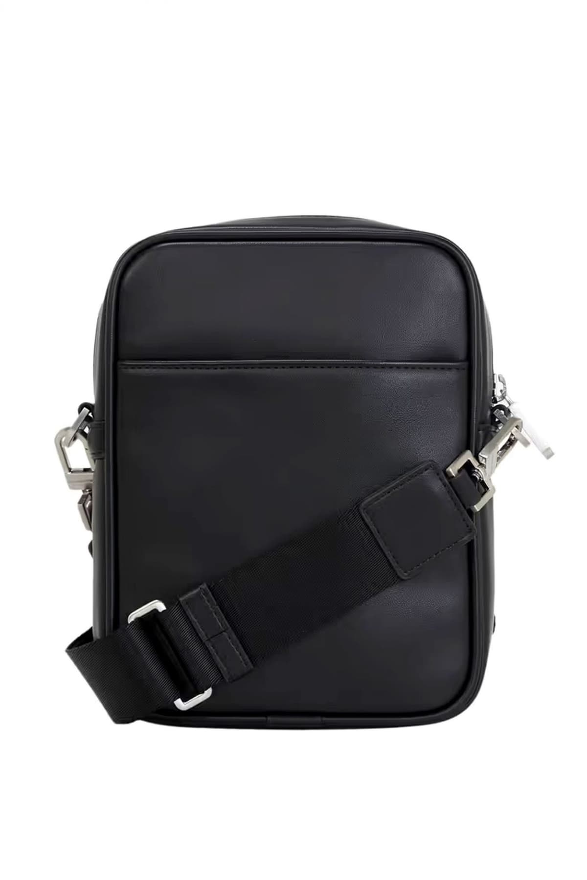 KARL LAGERFELD ΤΣΑΝΤΑΚΙ CROSSBODY LOGO ΜΑΥΡΟ