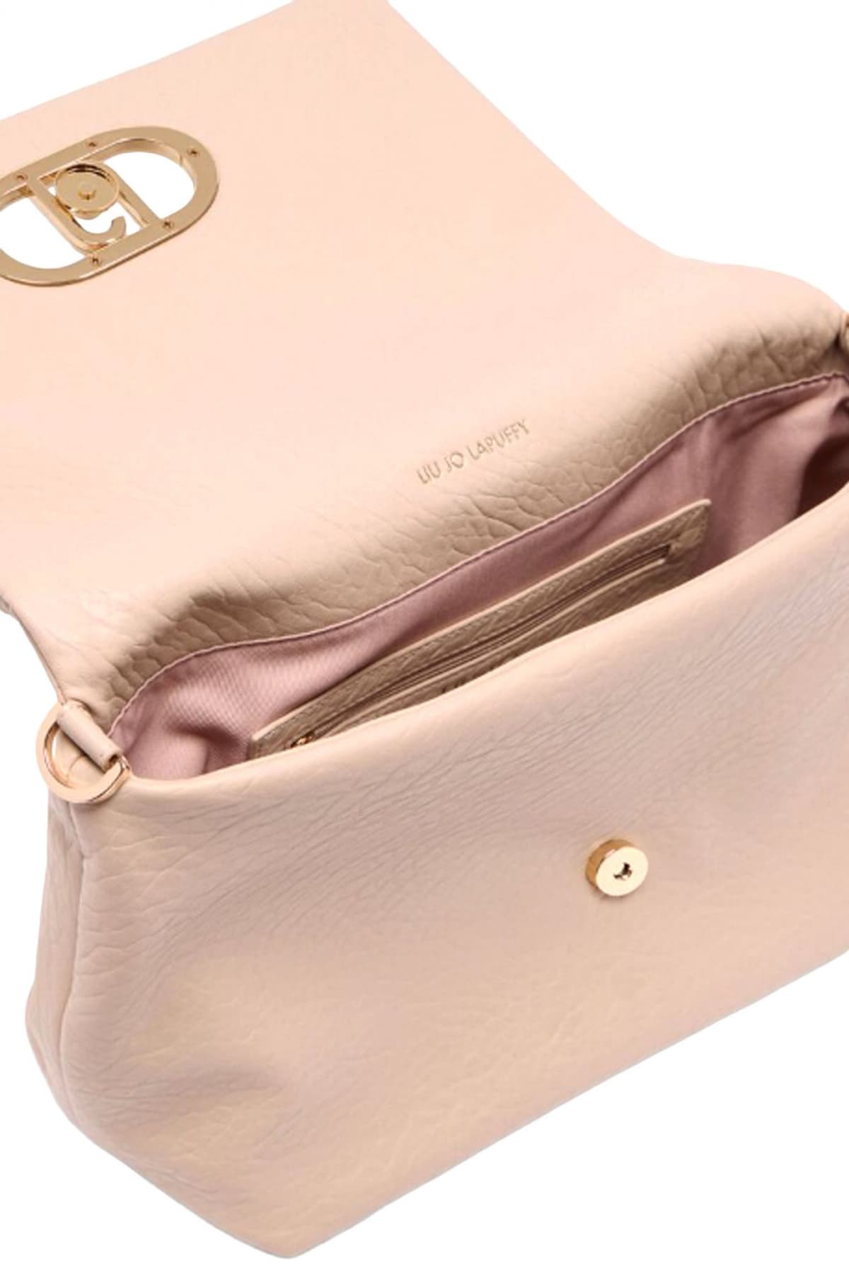 LIU-JO BETTER ΤΣΑΝΤΑ CROSS BODY LOGO ΜΠΕΖ