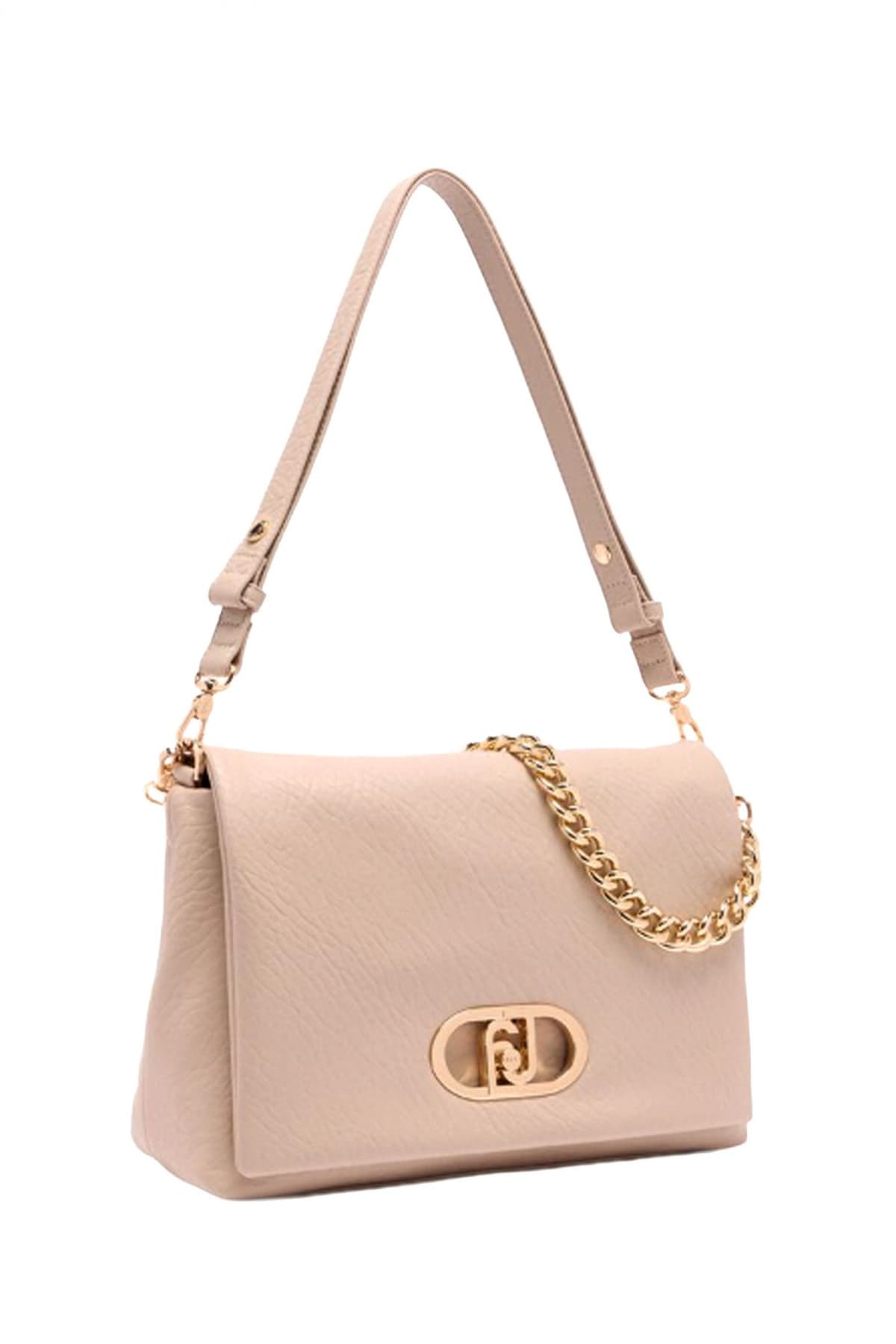 LIU-JO BETTER ΤΣΑΝΤΑ CROSS BODY LOGO ΜΠΕΖ