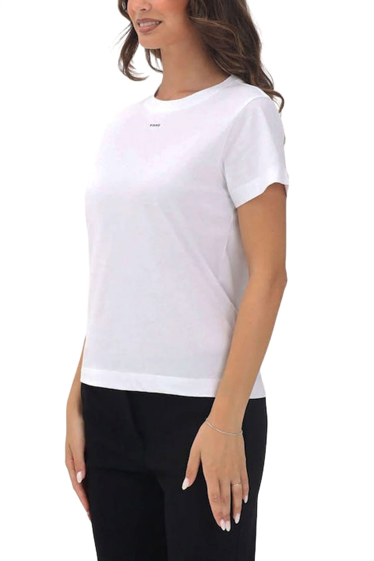 PINKO T-SHIRT BASICO T-SHIRT ΛΕΥΚΟ