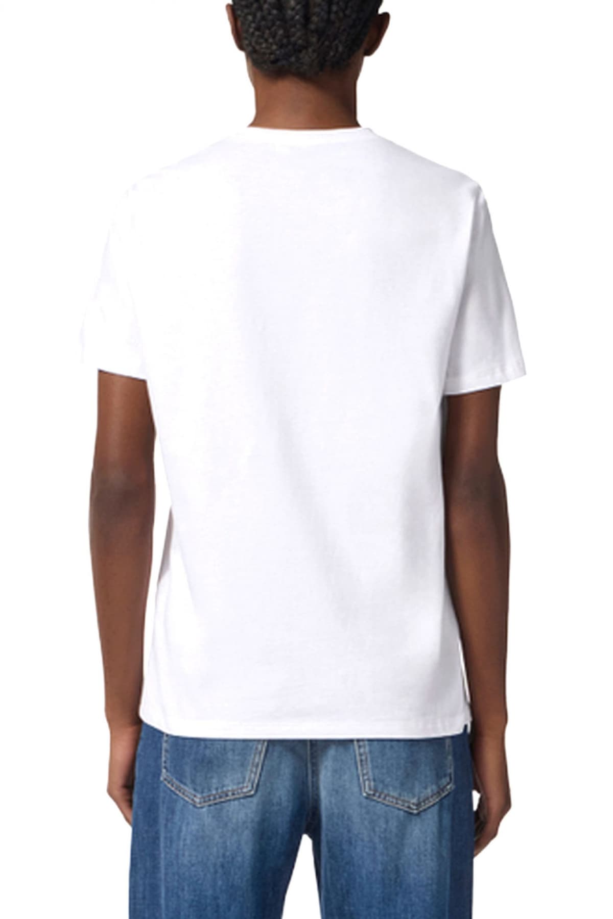 ELISABETTA FRANCHI T-SHIRT CREW NECK ΑΛΥΣΙΔΑ LOGO ΛΕΥΚΟ