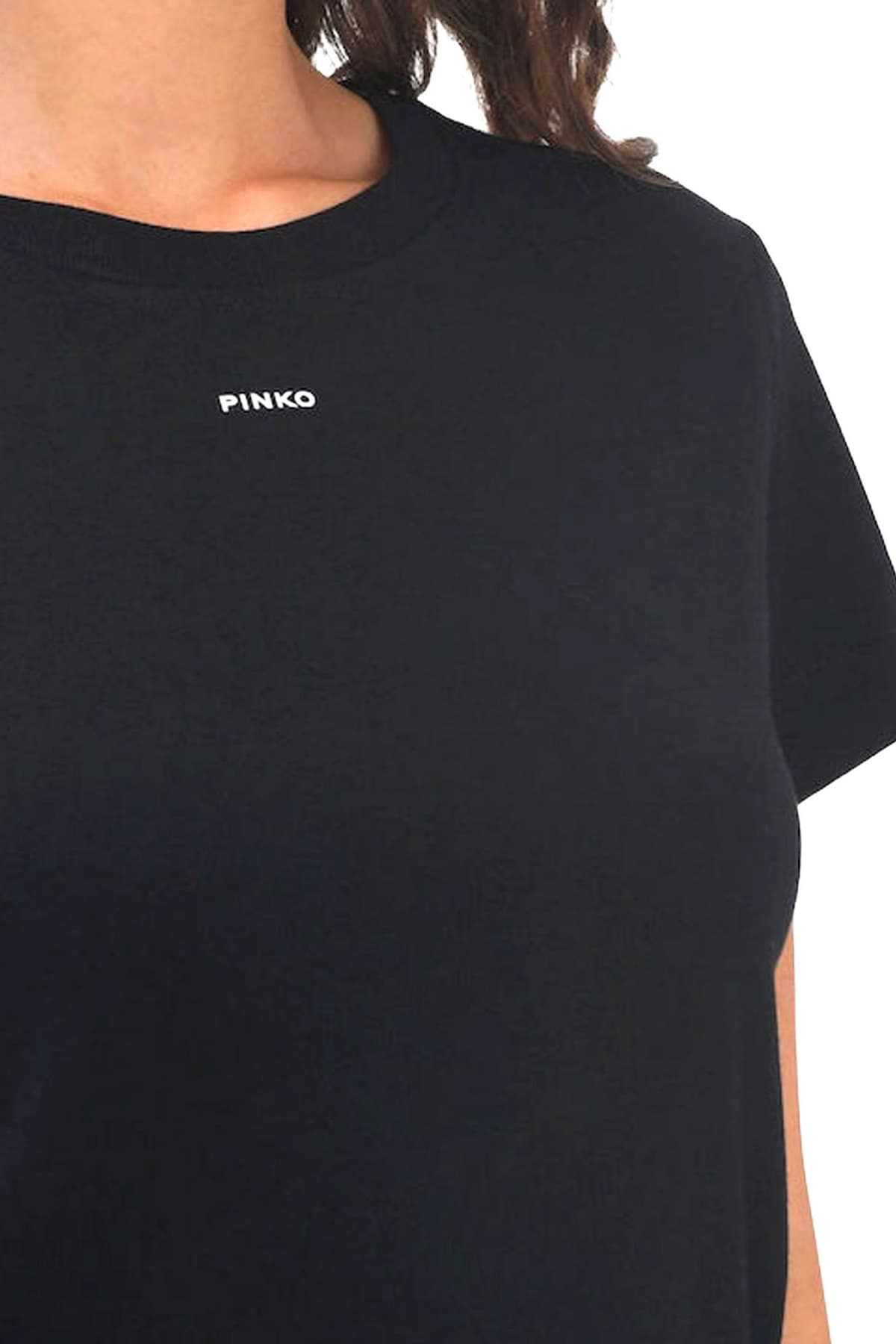 PINKO T-SHIRT BASICO T-SHIRT ΜΑΥΡΟ