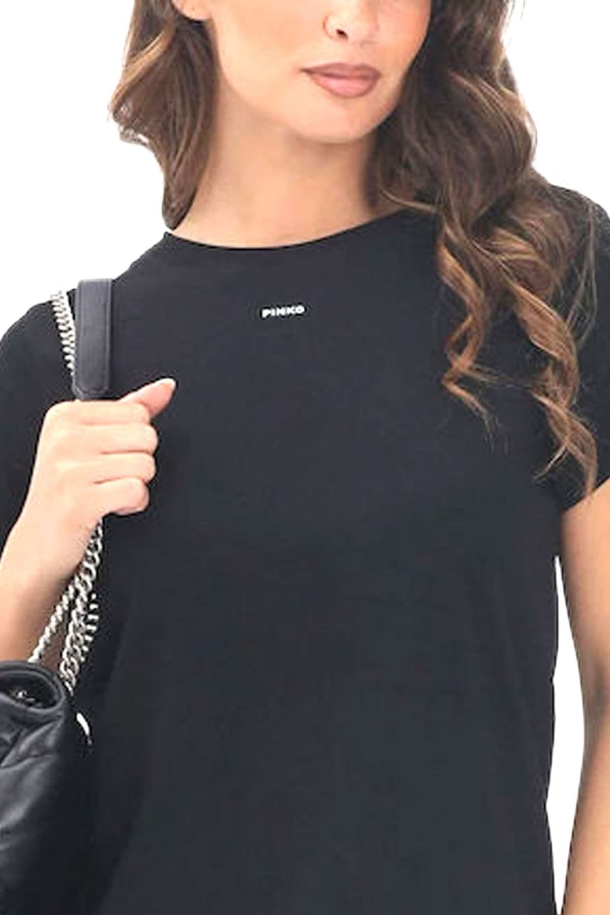 PINKO T-SHIRT BASICO T-SHIRT ΜΑΥΡΟ