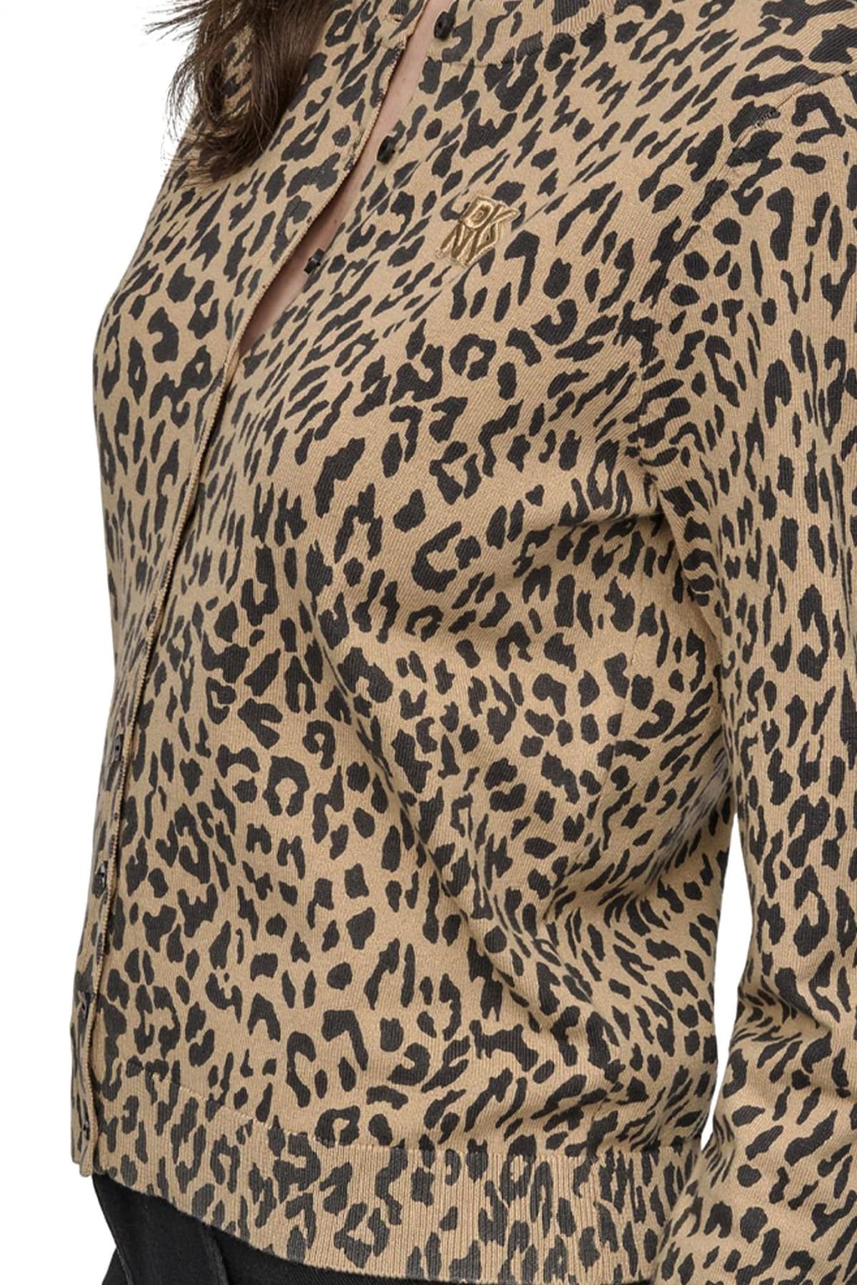 DKNY ΠΛΕΚΤΟ ANIMAL PRINT ΛΕΟΠΑΡ
