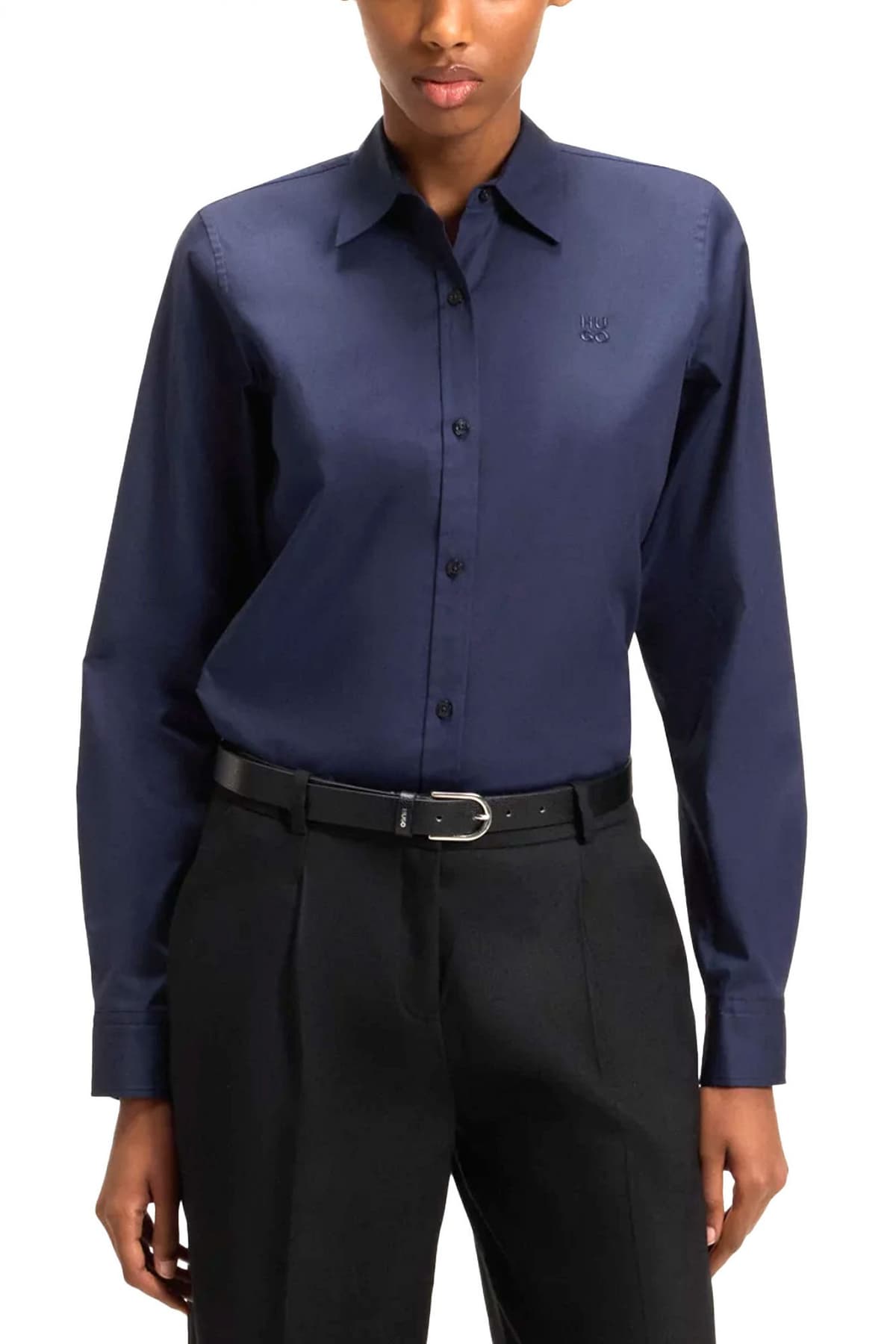 HUGO ΠΟΥΚΑΜΙΣΟ THE ESSENTIAL SHIRT ΜΠΛΕ