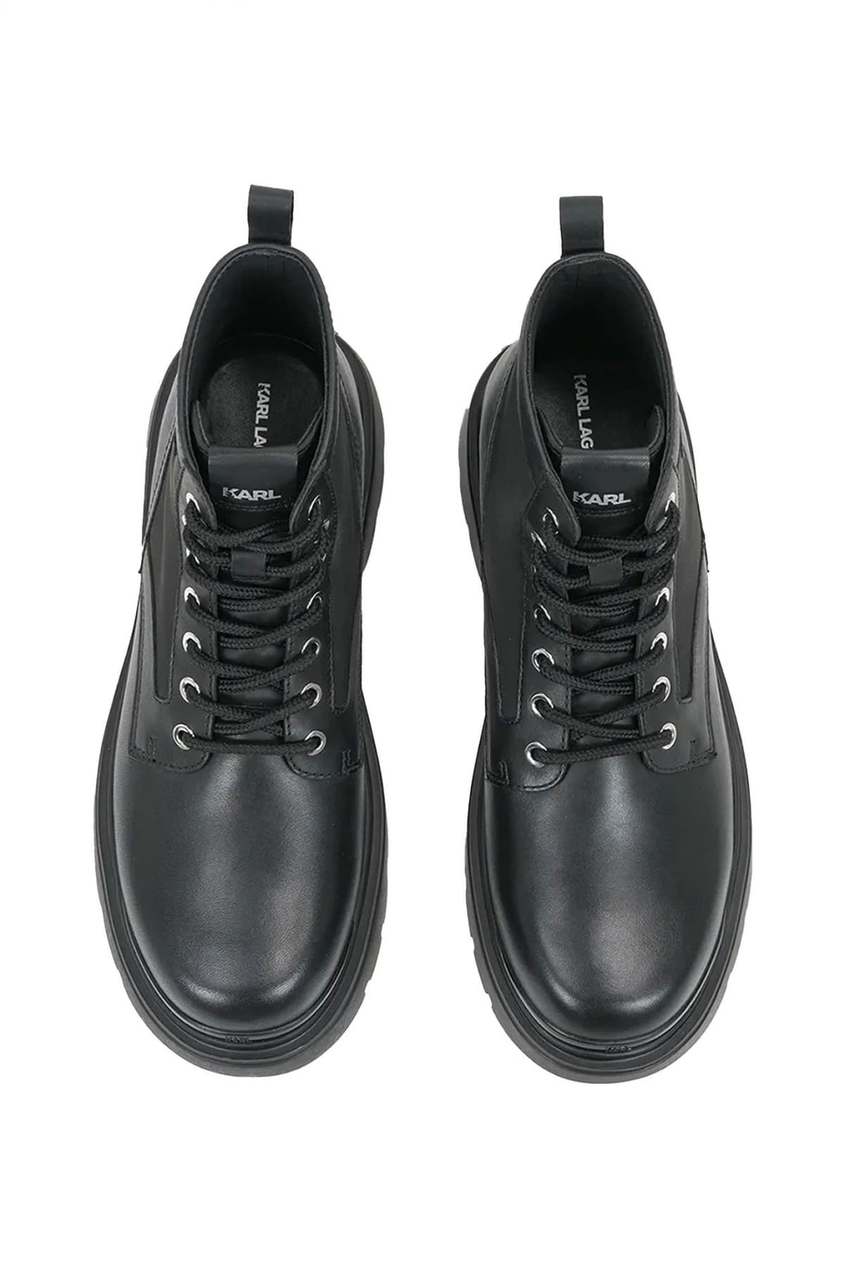 KARL LAGERFELD ΠΑΠΟΥΤΣΙΑ ΜΠΟΤΑΚΙ MAISON LACE ΜΑΥΡΟ