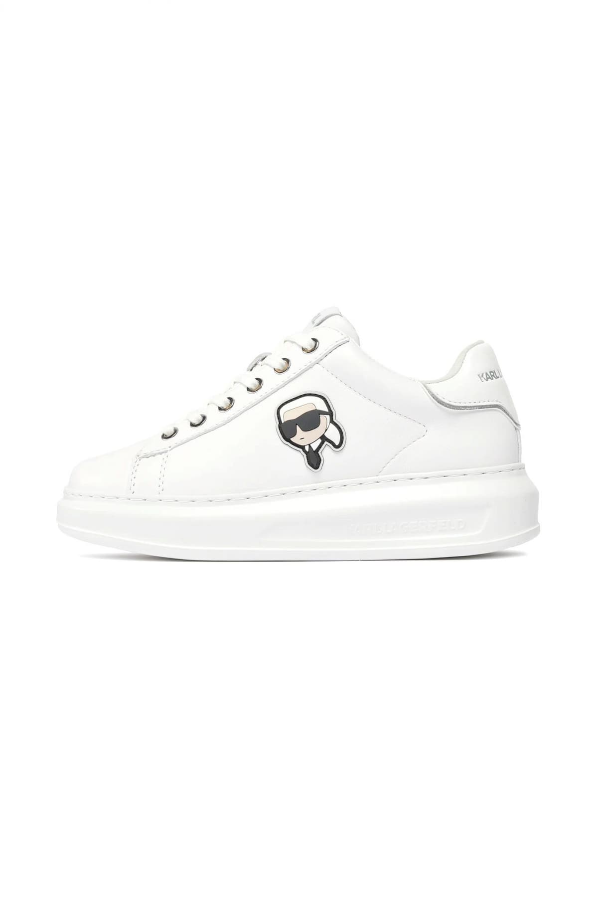 KARL LAGERFELD ΠΑΠΟΥΤΣΙΑ ΓΥΝΑΙΚΕΙΑ SNEAKERS KAPRI LOGO ΛΕΥΚΟ