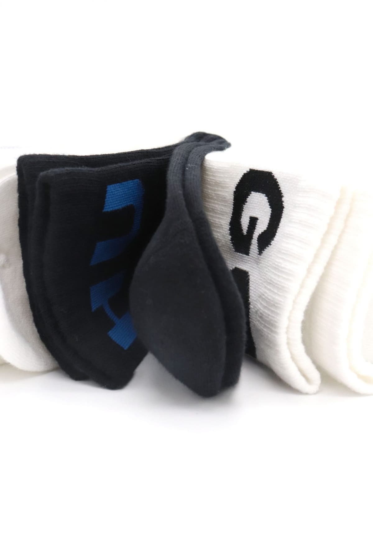 HUGO ΚΑΛΤΣΕΣ 3P QQS ICONC CC LOGO ΛΕΥΚΟ-ΜΑΥΡΟ