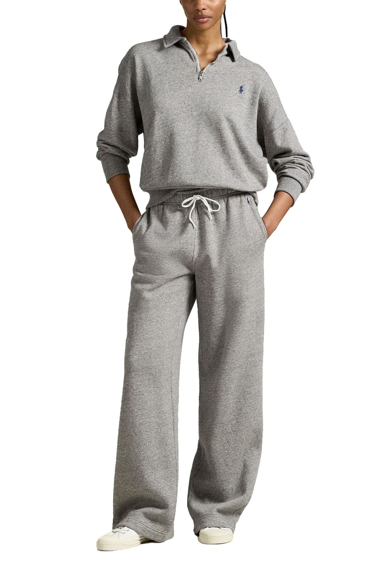 RALPH LAUREN ΠΑΝΤΕΛΟΝΙ ΦΟΡΜΑ CLASSICS LOGO ΓΚΡΙ