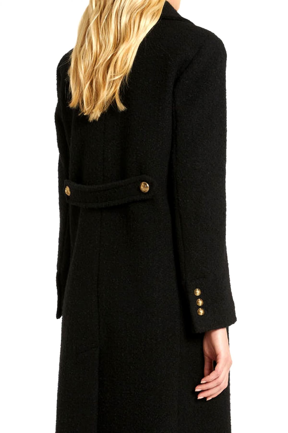 MARELLA SPORT ΠΑΛΤΟ DOMIZIA ΣΤΑΥΡΩΤΟ ΤΣΕΠΕΣ ΜΑΥΡΟ