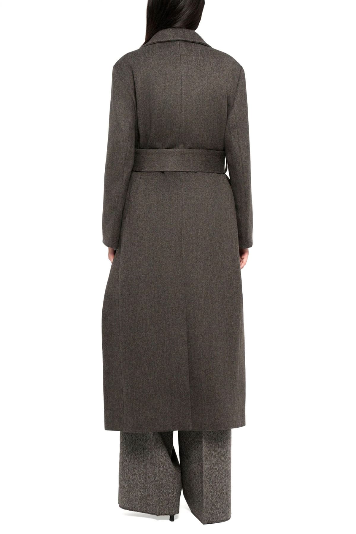 MARELLA ΠΑΛΤΟ GIOSTRO ΑΠΟΣΠΩΜΕΝΗ ΖΩΝΗ ΚΑΦΕ ΣΚΟΥΡΟ