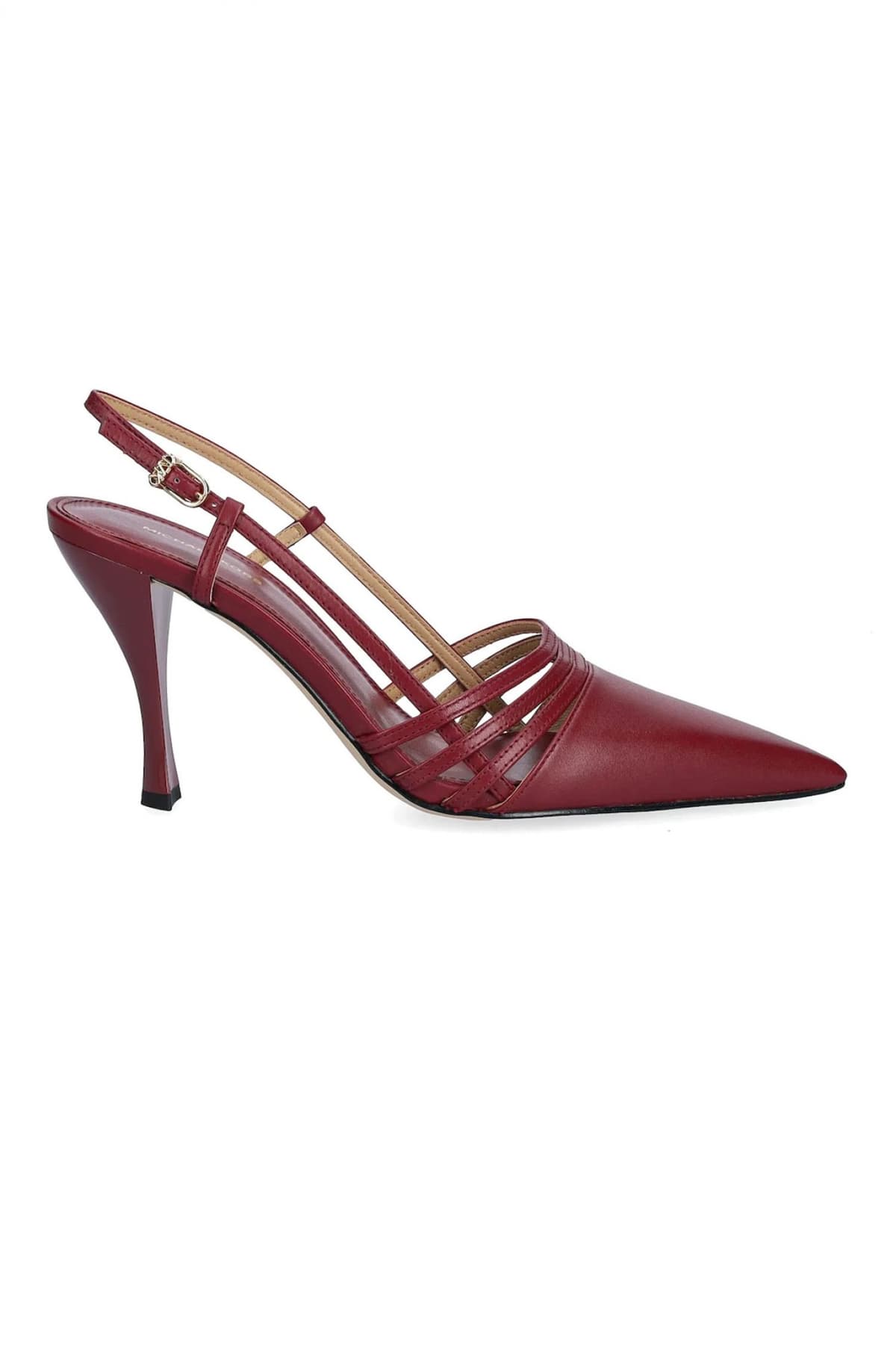 MICHAEL KORS ΠΑΠΟΥΤΣΙΑ MULES HAISLEY SLING PUMP LOGO ΜΠΟΡΝΤΩ