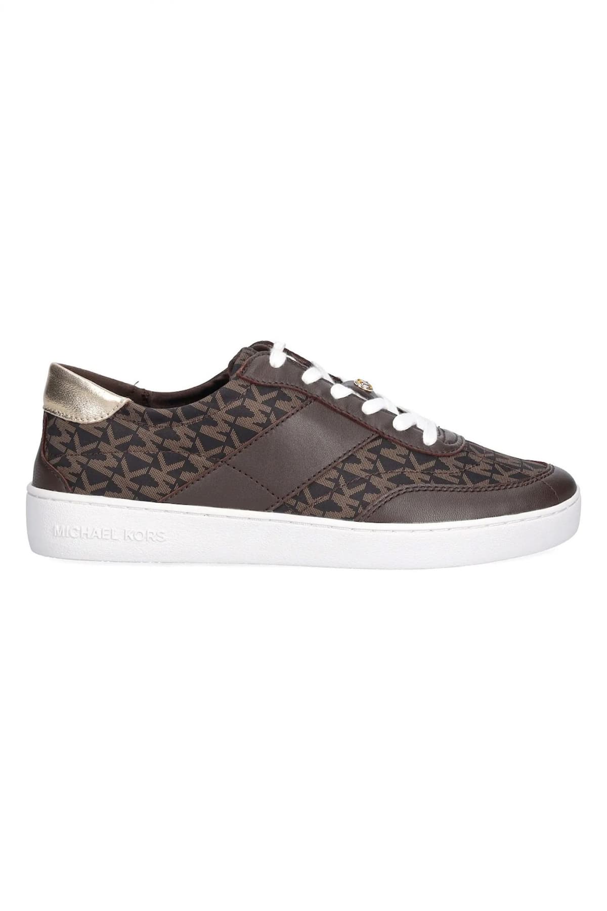 MICHAEL KORS ΠΑΠΟΥΤΣΙΑ SNEAKERS ΚΑΥCEE LACE UP ALL OVER LOGO KAΦΕ