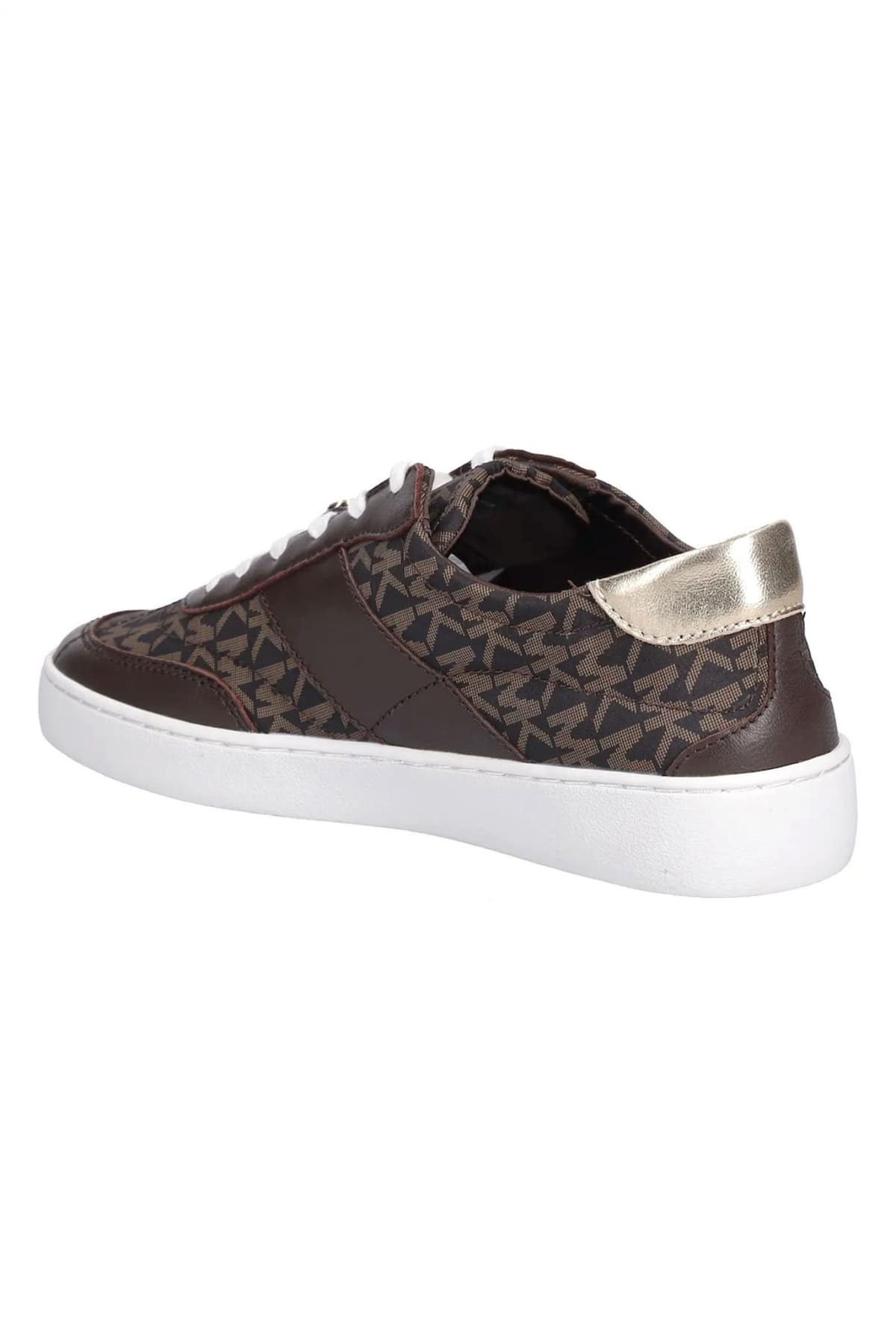 MICHAEL KORS ΠΑΠΟΥΤΣΙΑ SNEAKERS ΚΑΥCEE LACE UP ALL OVER LOGO KAΦΕ