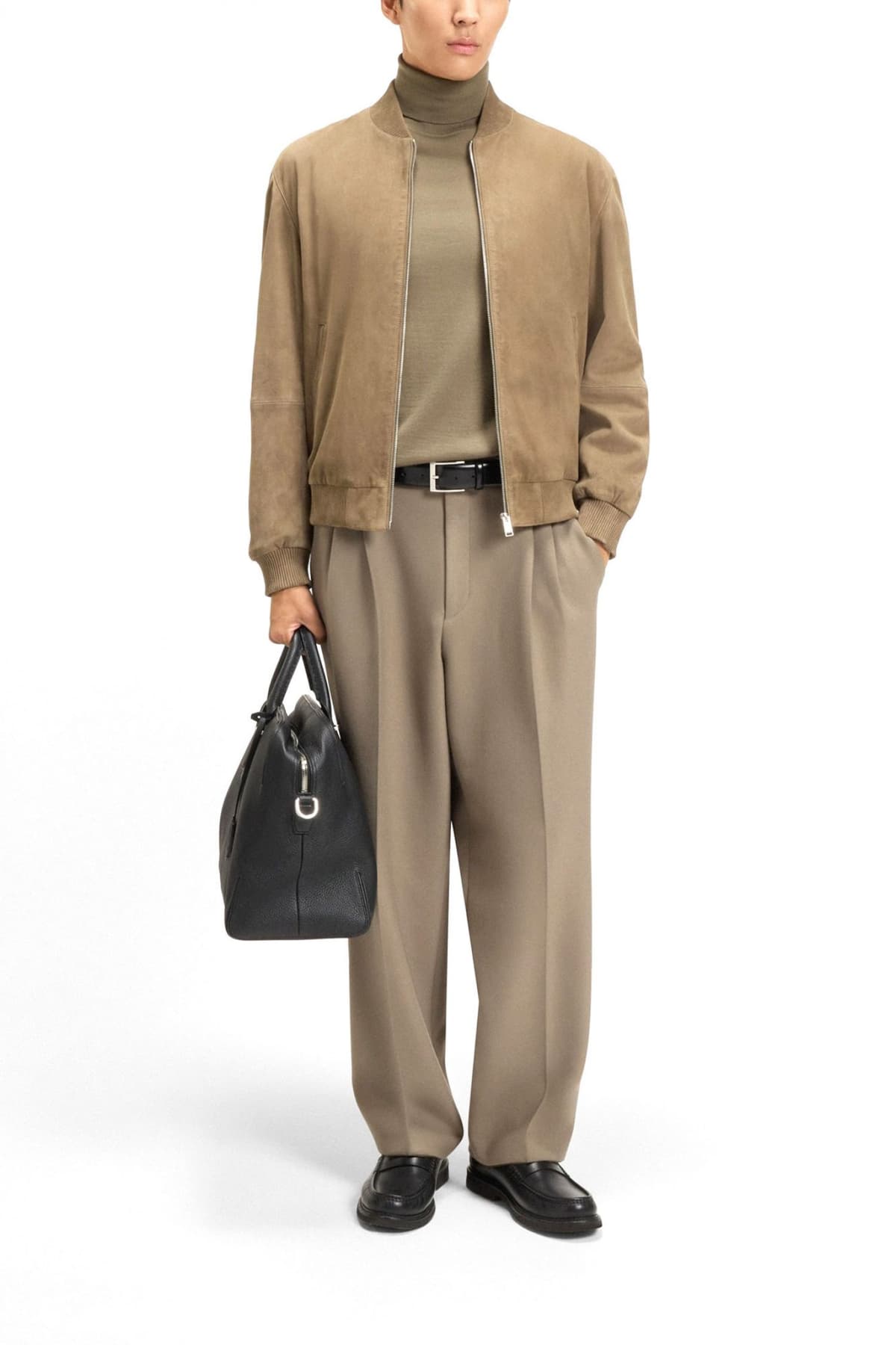 BOSS ΠΛΕΚΤΟ TURTLENECK MUSSO-P ΧΑΚΙ