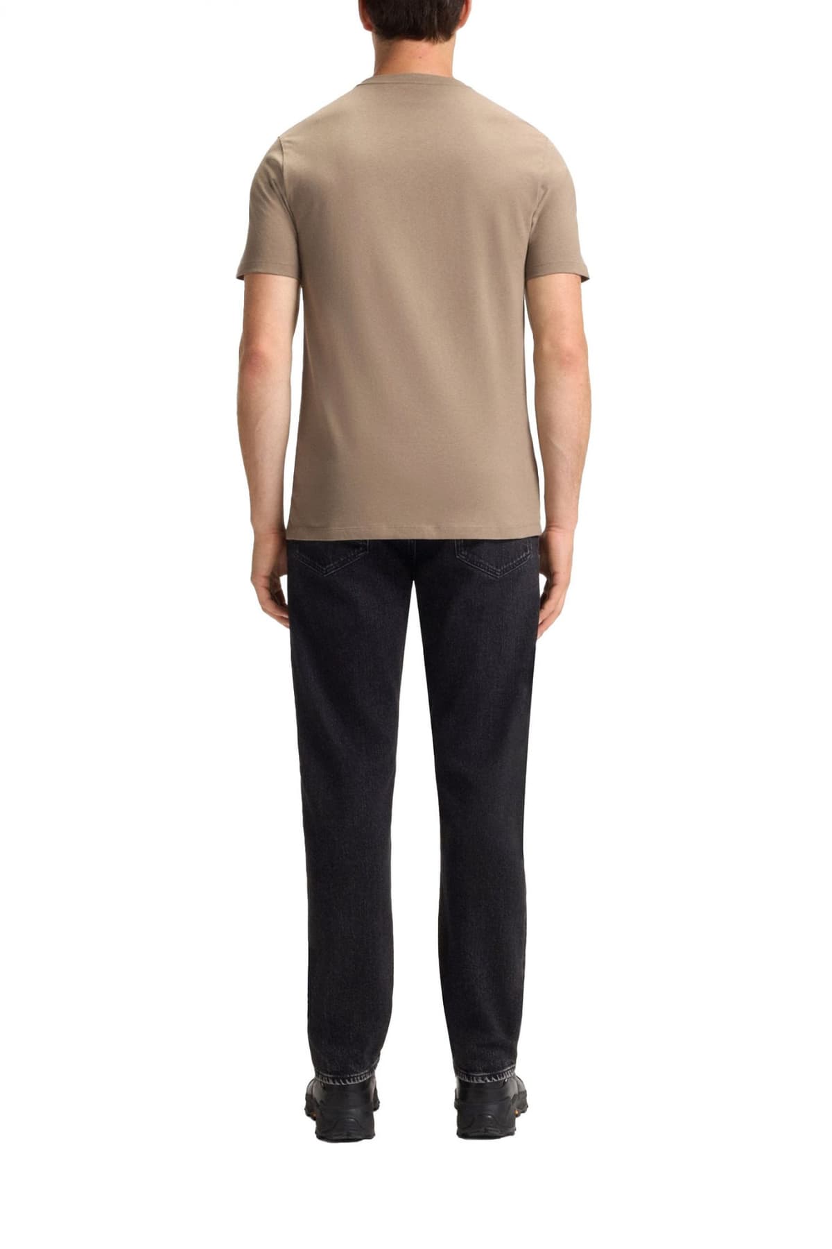 BOSS CASUAL T-SHIRT RELAXED FIT TALES ΠΟΥΡΟ ΚΑΦΕ