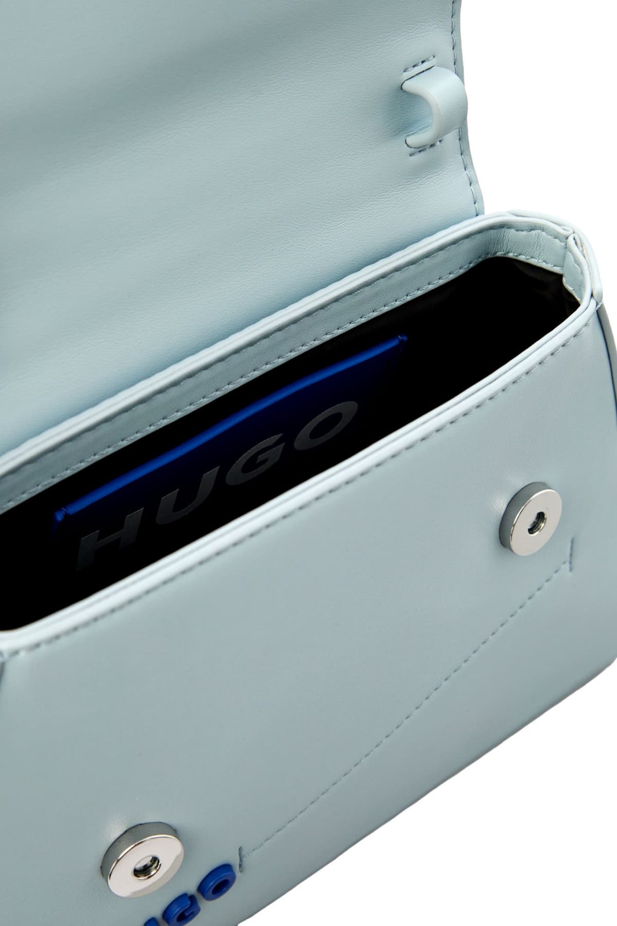 HUGO BLUE ΤΣΑΝΤΑ ΧΕΙΡΟΣ/CROSSBODY LYLAH TOP HANDLE LOGO ΣΙΕΛ