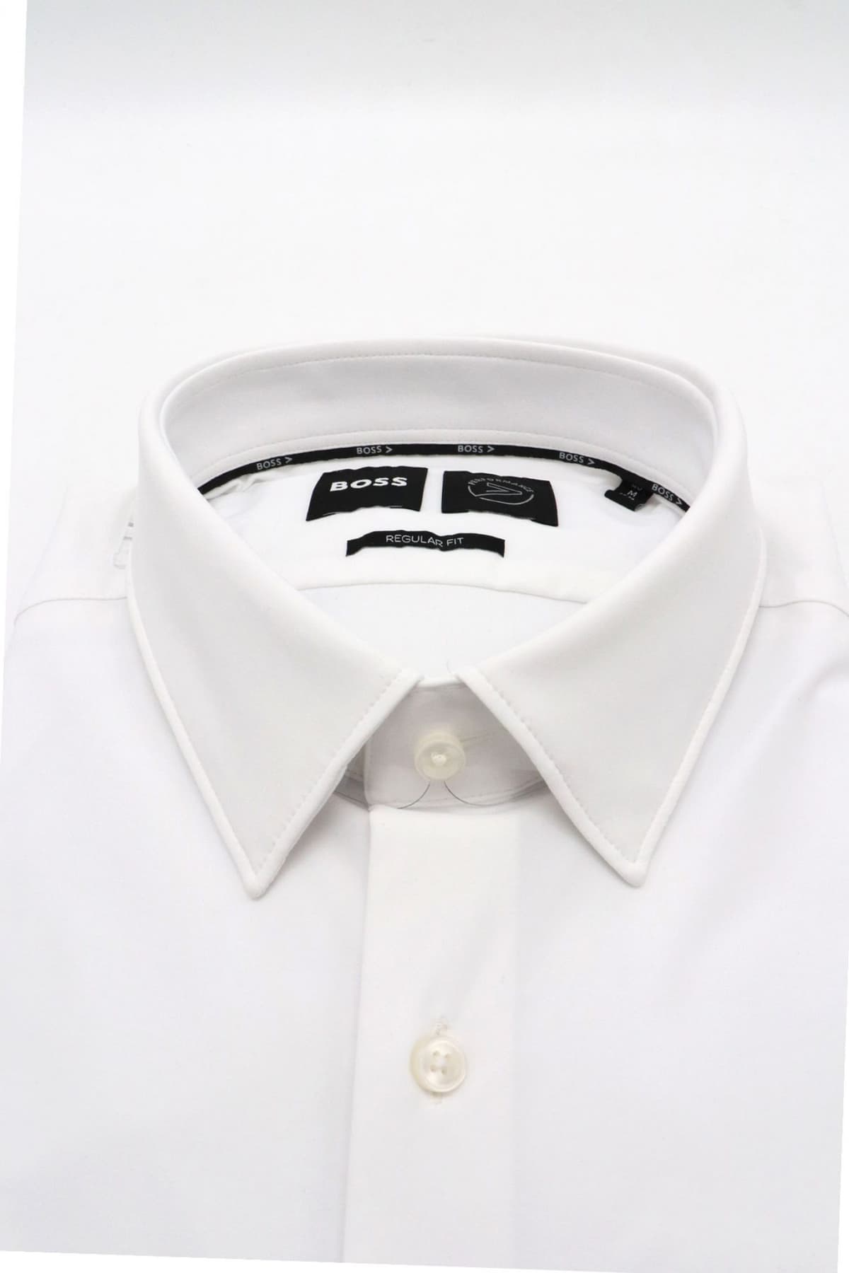 BOSS PERFORMANCE ΠΟΥΚΑΜΙΣΟ REGULAR FIT P-JOE-KENT-C1-22 ΛΕΥΚΟ