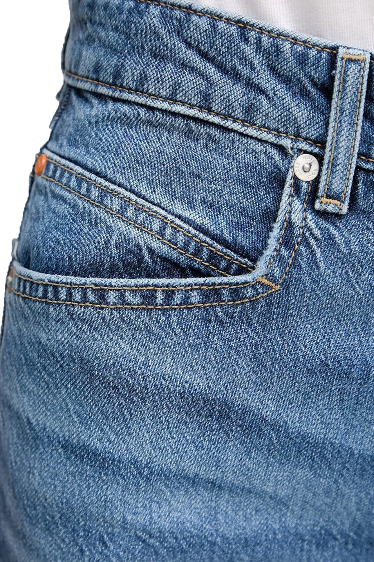 BOSS ΠΑΝΤΕΛΟΝΙ JEANS C_MARLENE HR 7.0 REGULAR FIT/WIDE LEG ΜΠΛΕ