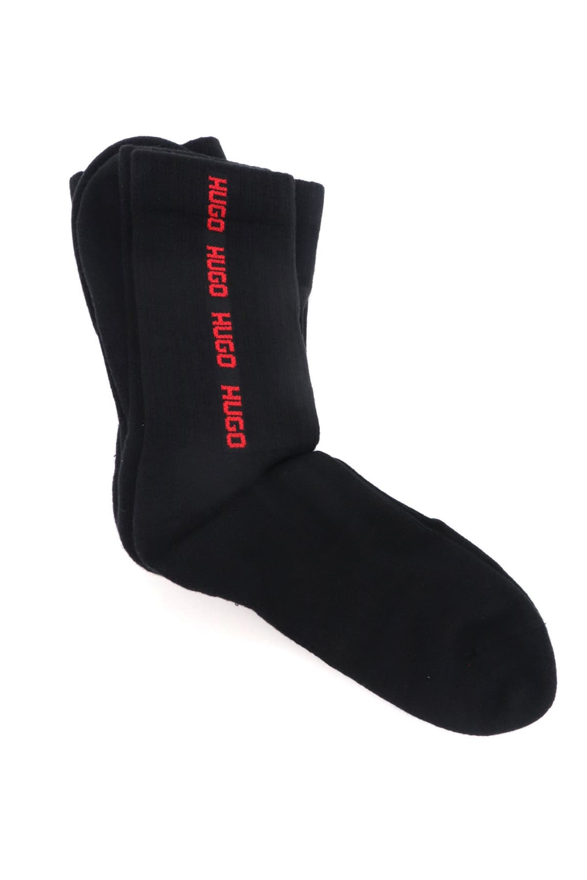 HUGO ΚΑΛΤΣΕΣ 3P QS RIB TAPE MD LOGO ΜΑΥΡΟ