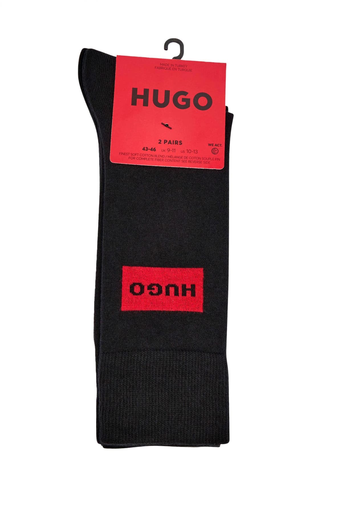 HUGO ΚΑΛΤΣΕΣ 2P RS RED LABEL CC LOGO ΜΑΥΡΟ