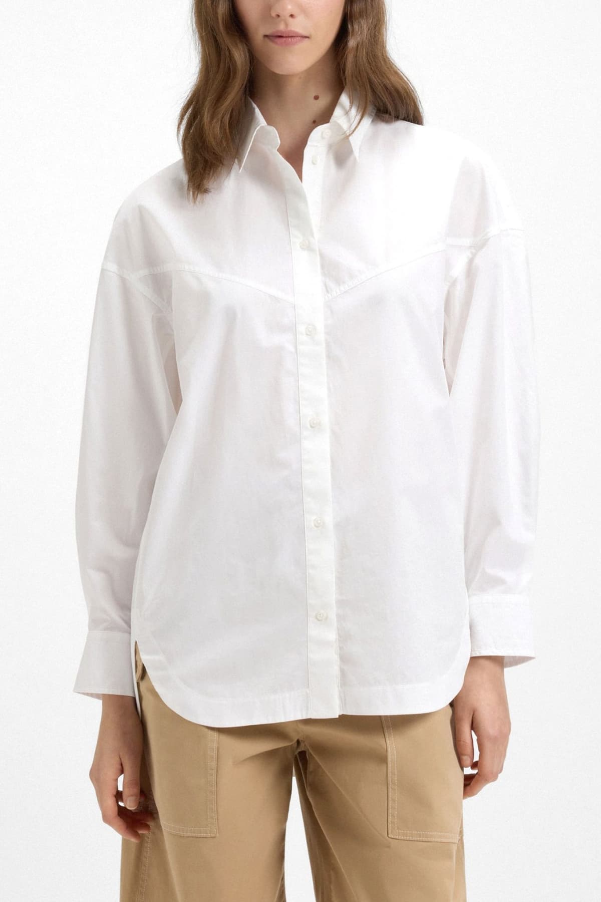 BOSS ΠΟΥΚΑΜΙΣΟ C_BOSTAFFA ΛΕΥΚΟ