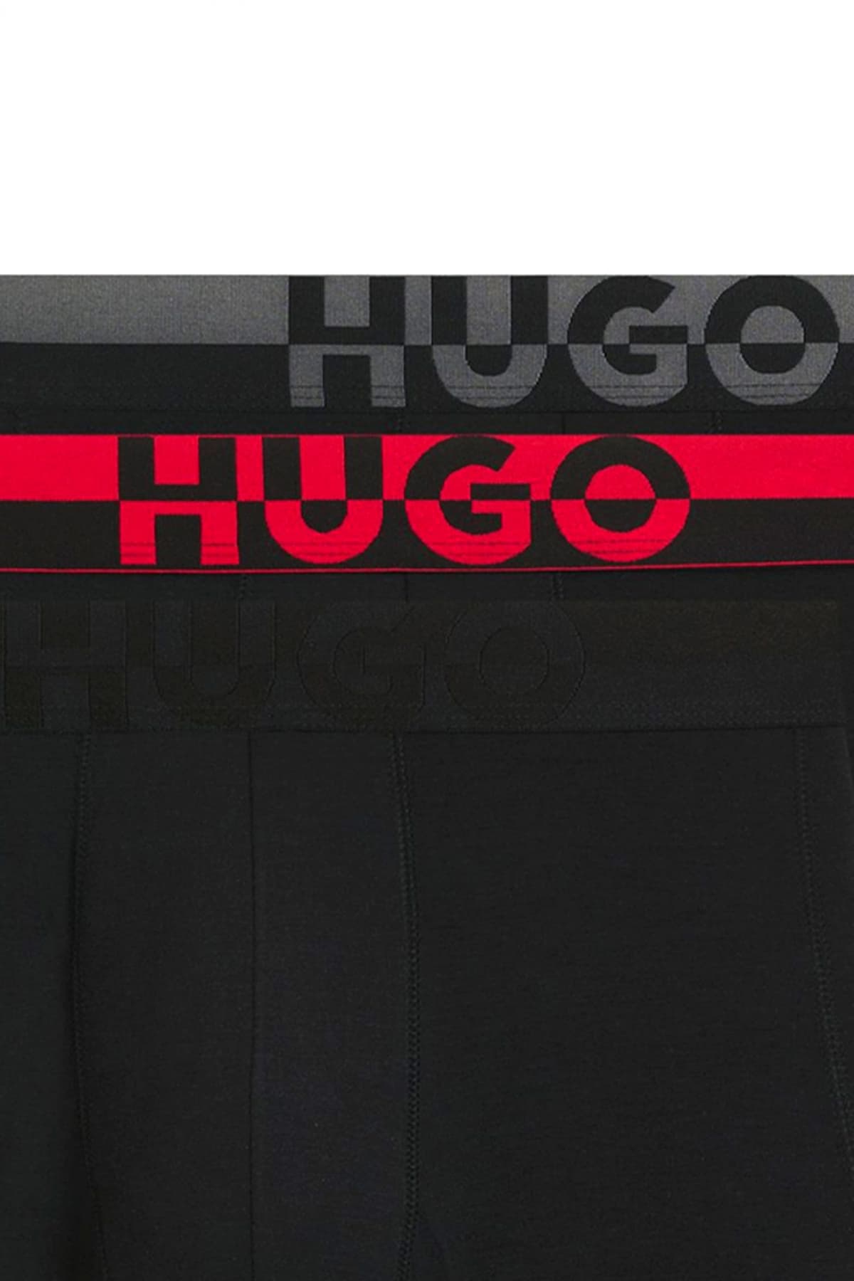 HUGO ΕΣΩΡΟΥΧΑ TRUNK TRIPLET SPLIT LOGO ΜΑΥΡΟ