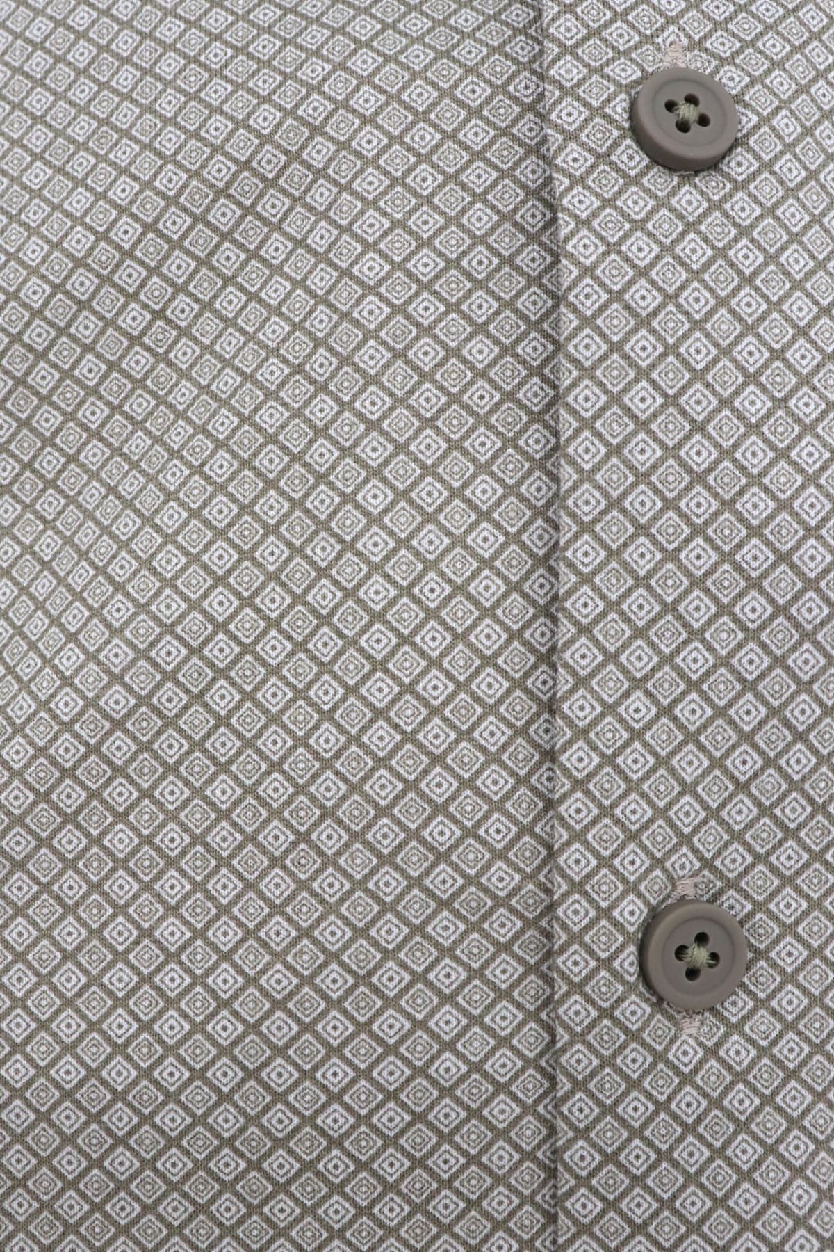 BOSS ΠΟΥΚΑΜΙΣΟ ΜΙΚΡΟΣΧΕΔΙΟ SLIM FIT P-ROAN-KENT-C1-233 ΜΠΕΖ-ΧΑΚΙ