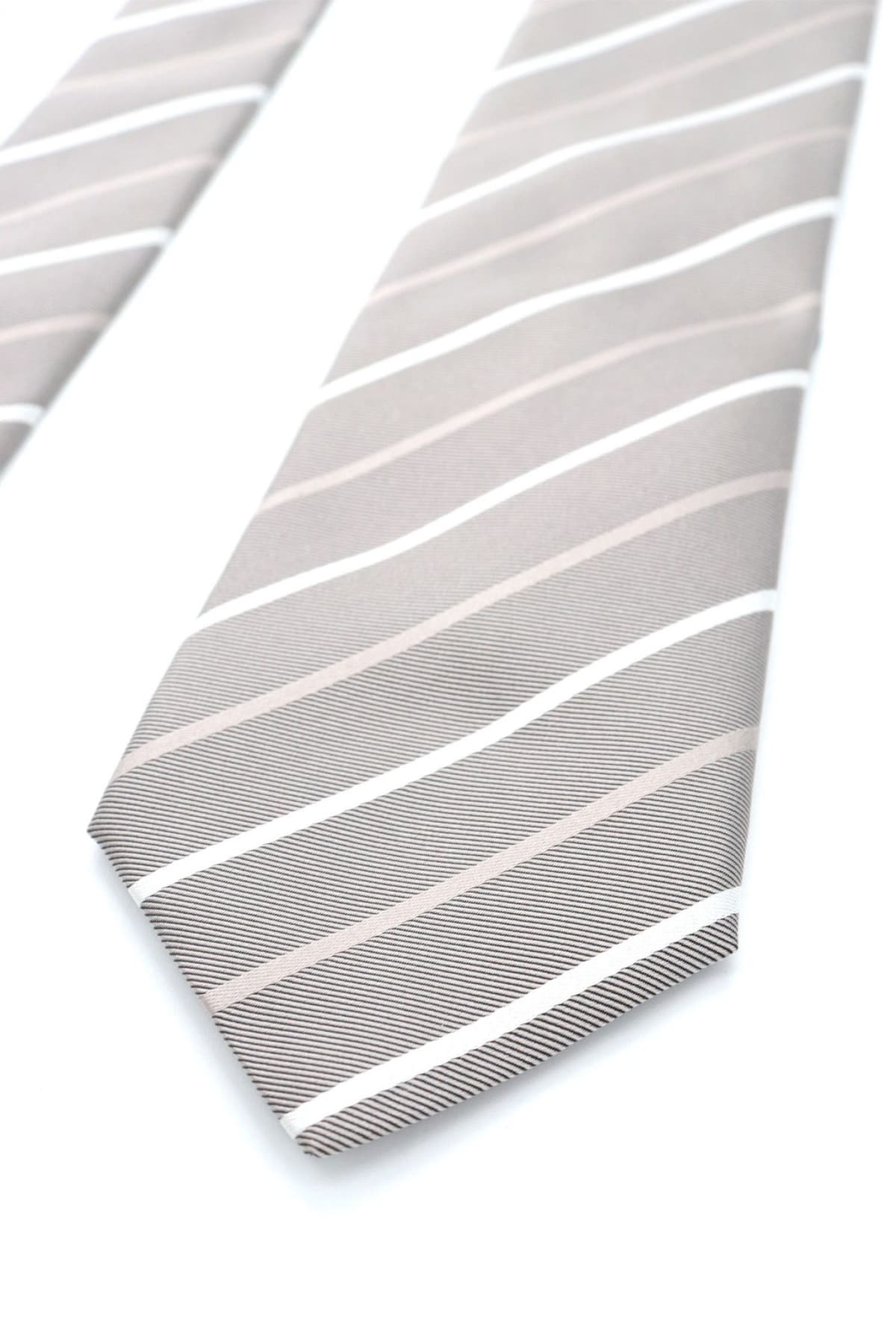 BOSS ΓΡΑΒΑΤΑ ΡΙΓΕ H-TIE 7.5 253 ΜΠΕΖ-ΓΚΡΙ