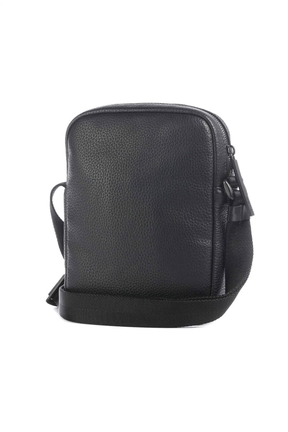 HUGO ΤΣΑΝΤΑΚΙ CROSSBODY NEW ETHON HI_NS ZIP LOGO ΜΑΥΡΟ