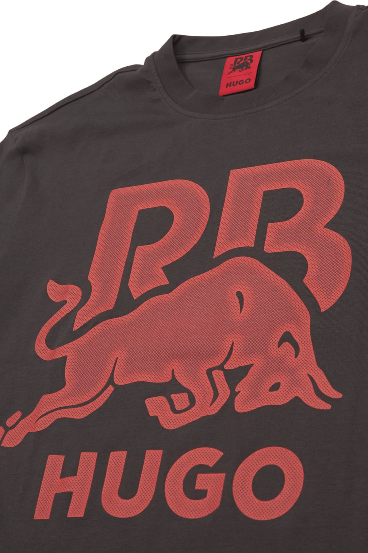 HUGO T-SHIRT DAYLA_RB LOGO ΓΚΡΙ