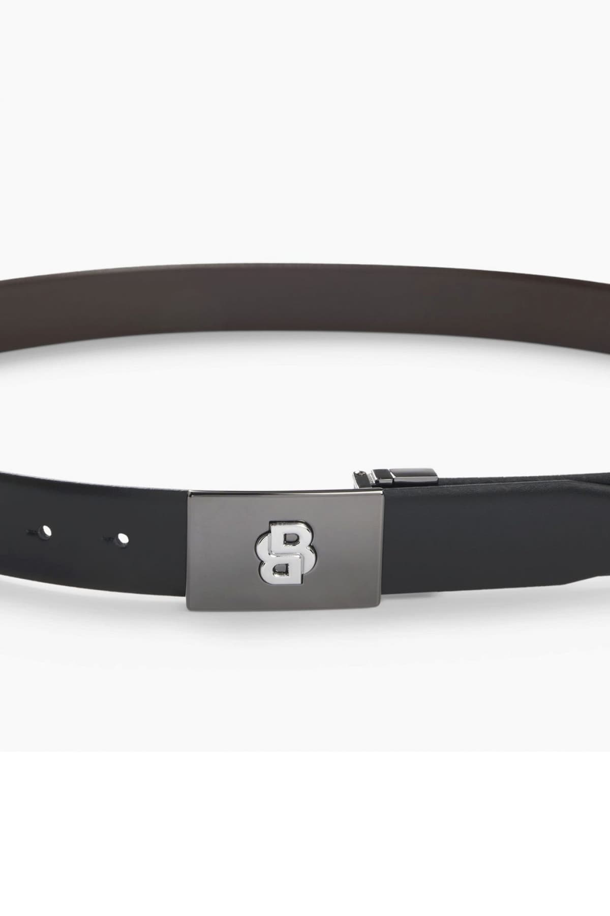 BOSS ΖΩΝΗ Β_ICON_PIQ_GB35_PP ΜΑΥΡΟ