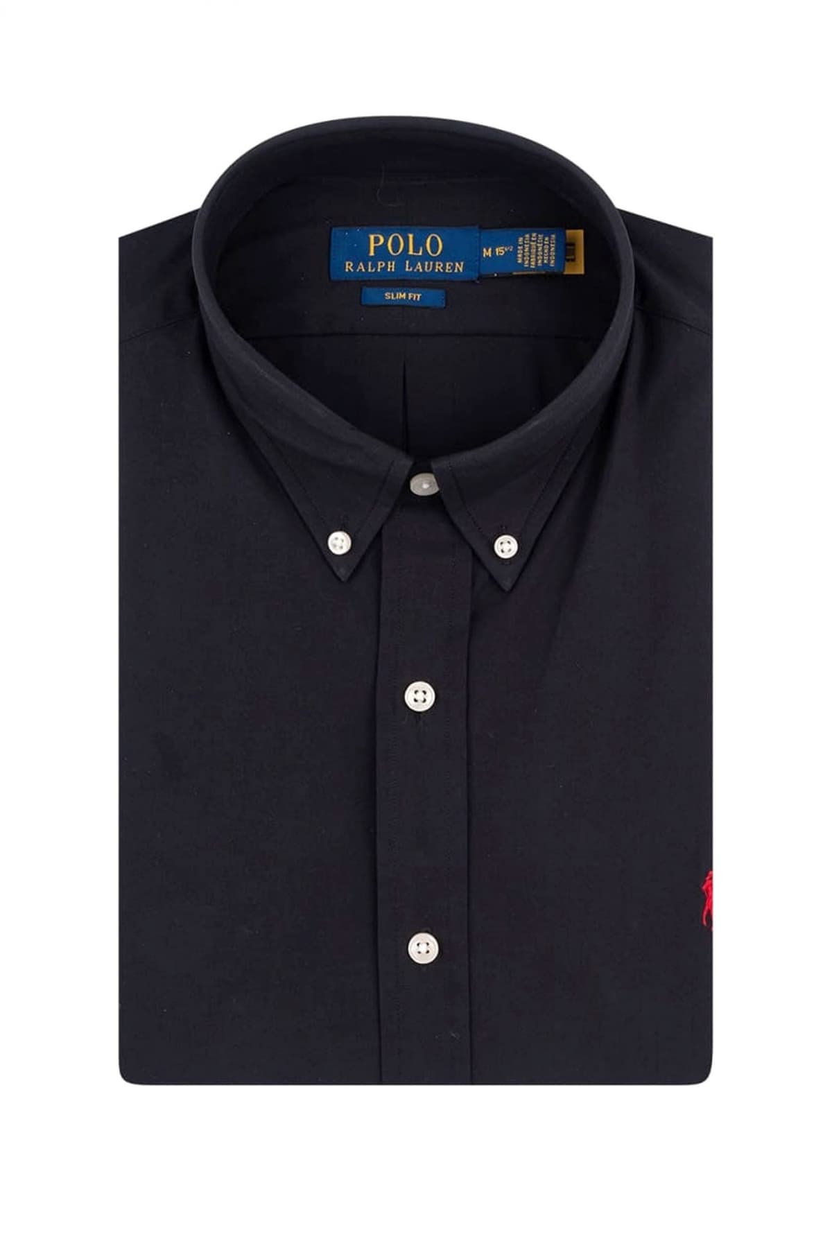 RALPH LAUREN ΠΟΥΚΑΜΙΣΟ BUTTON DOWN SLIM FIT ΜΑΥΡΟ