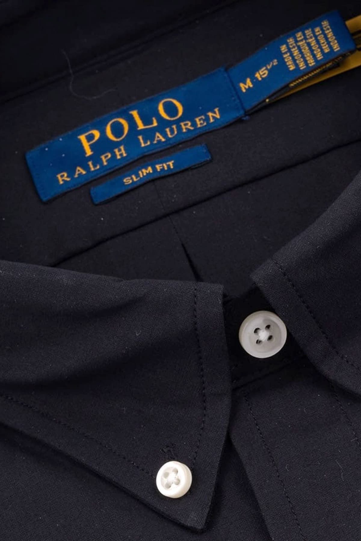 RALPH LAUREN ΠΟΥΚΑΜΙΣΟ BUTTON DOWN SLIM FIT ΜΑΥΡΟ