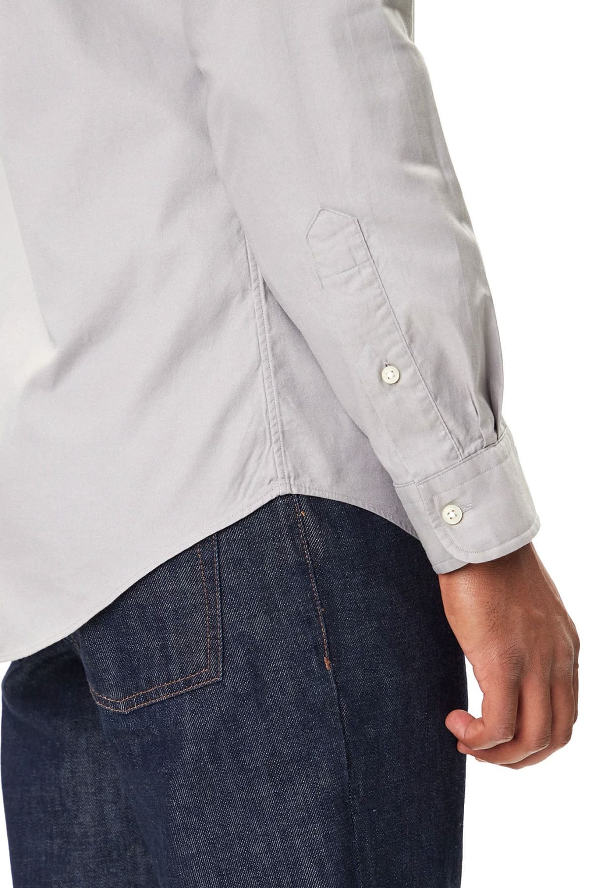 RALPH LAUREN ΠΟΥΚΑΜΙΣΟ BUTTON DOWN OXFORD CUSTOM FIT ΓΚΡΙ