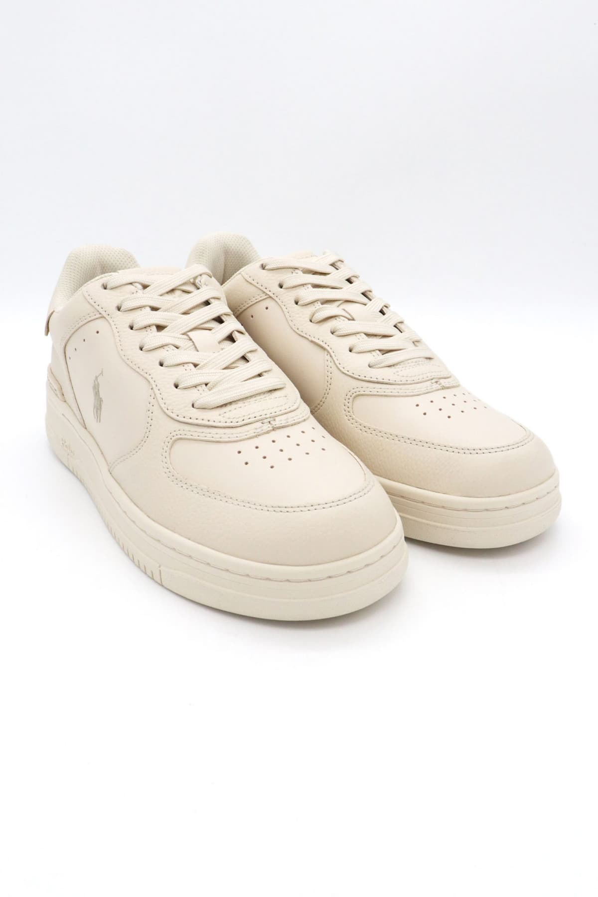 RALPH LAUREN ΠΑΠΟΥΤΣΙΑ SNEAKERS MASTERS-CRT-SK-LTL ΕΚΡΟΥ