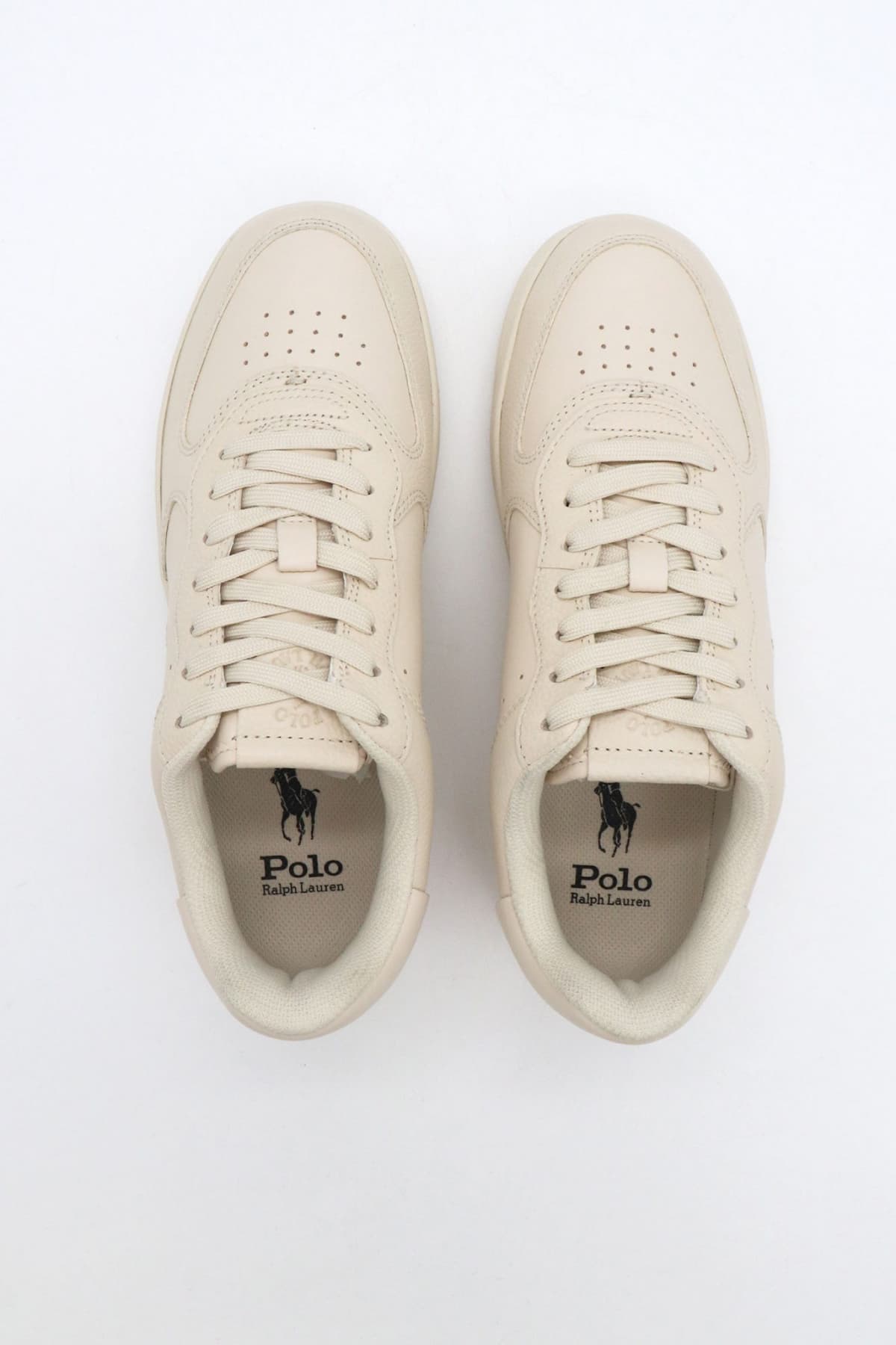 RALPH LAUREN ΠΑΠΟΥΤΣΙΑ SNEAKERS MASTERS-CRT-SK-LTL ΕΚΡΟΥ