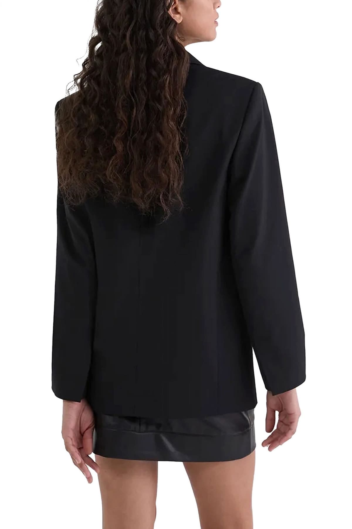 KARL LAGERFELD ΣΑΚΑΚΙ FASHION BIKER LOGO ΜΕΤΑΛΛΙΚΟ HALF ZIP ΜΑΥΡΟ