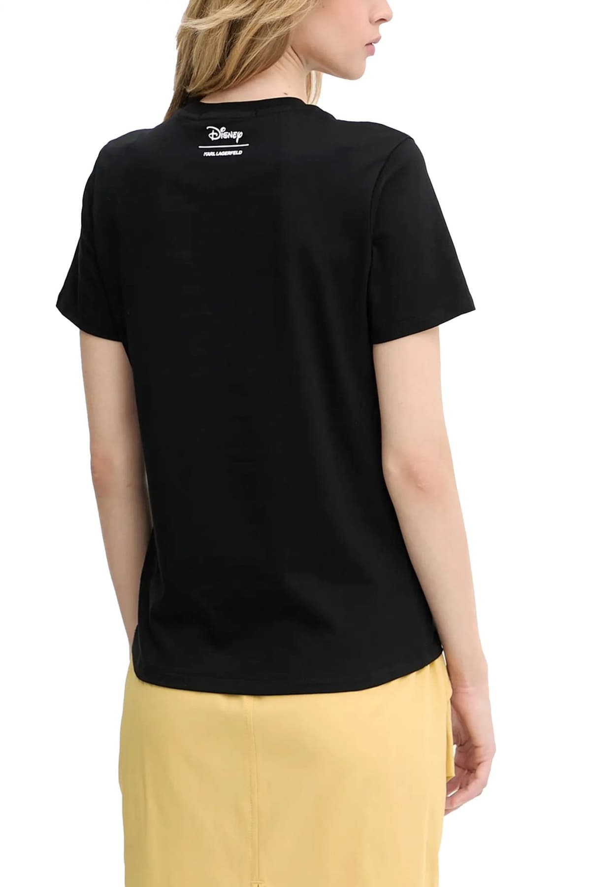 KARL LAGERFELD T-SHIRT CREW NECK KL X DISNEY REGULAR FIT ΜΑΥΡΟ