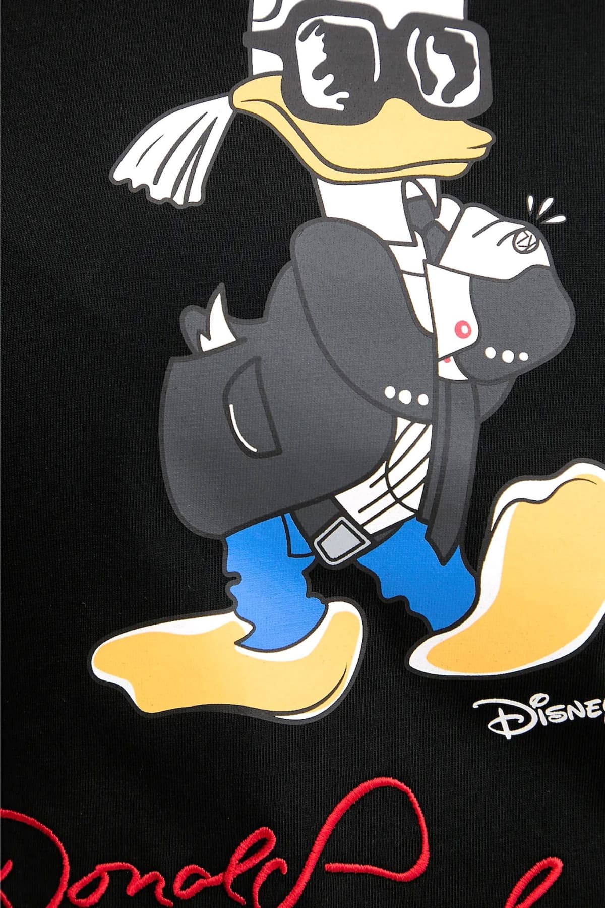 KARL LAGERFELD T-SHIRT CREW NECK KL X DISNEY REGULAR FIT ΜΑΥΡΟ