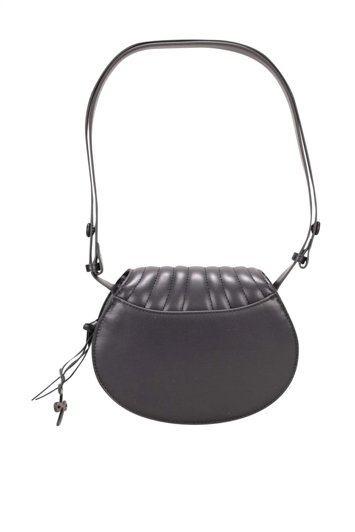 KARL LAGERFELD ΤΣΑΝΤΑ ΩΜΟΥ/CROSSBODY WELLEN SADDLE CB ΜΑΥΡΟ